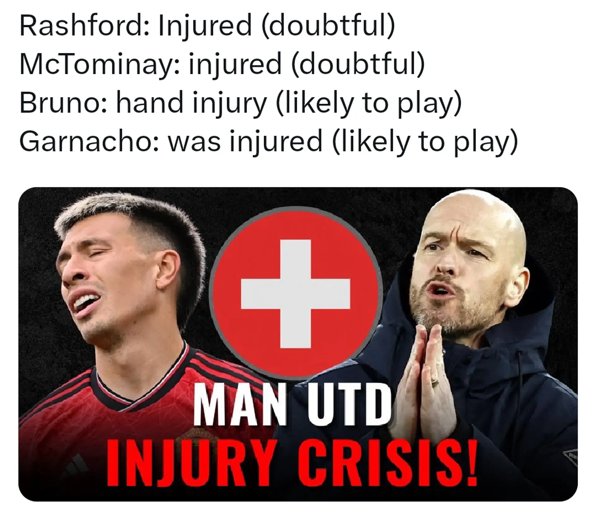 MUFC INJURY CRISIS CONTINUES!