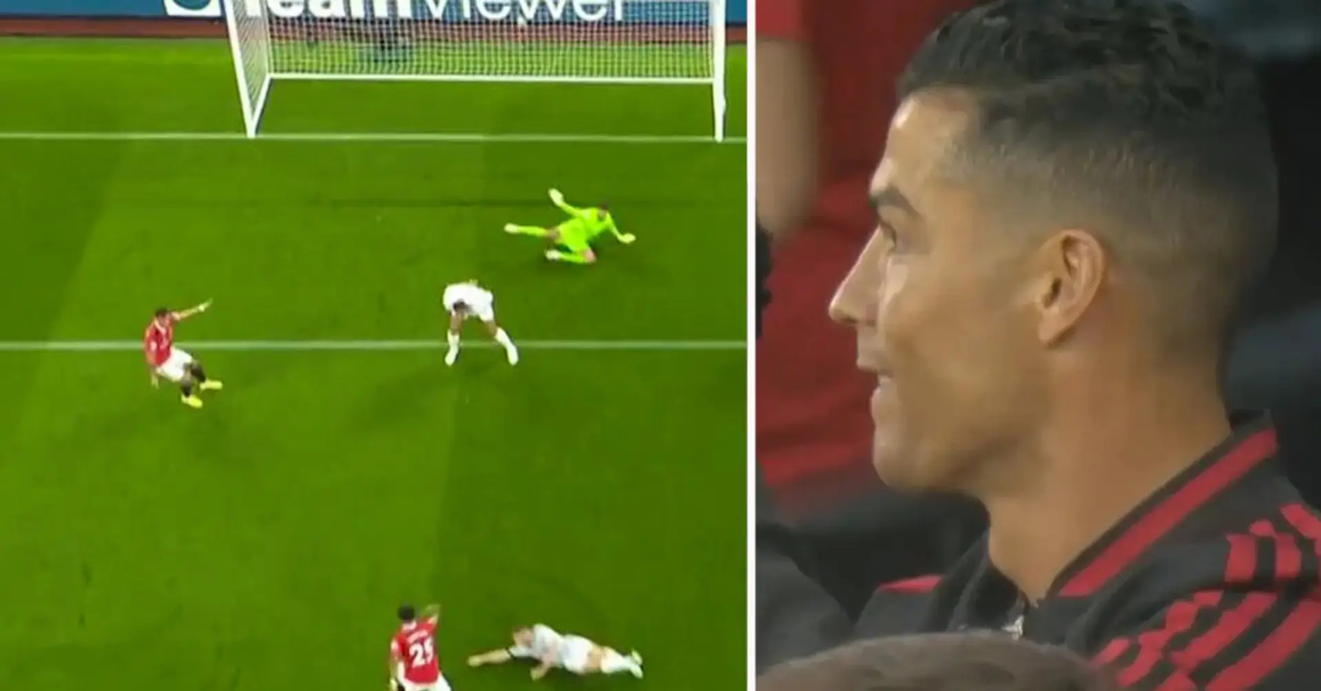 Ronaldos Reaktion: Kameraleute fangen Cristianos Gesicht nach Sanchos Tor gegen Liverpool ein