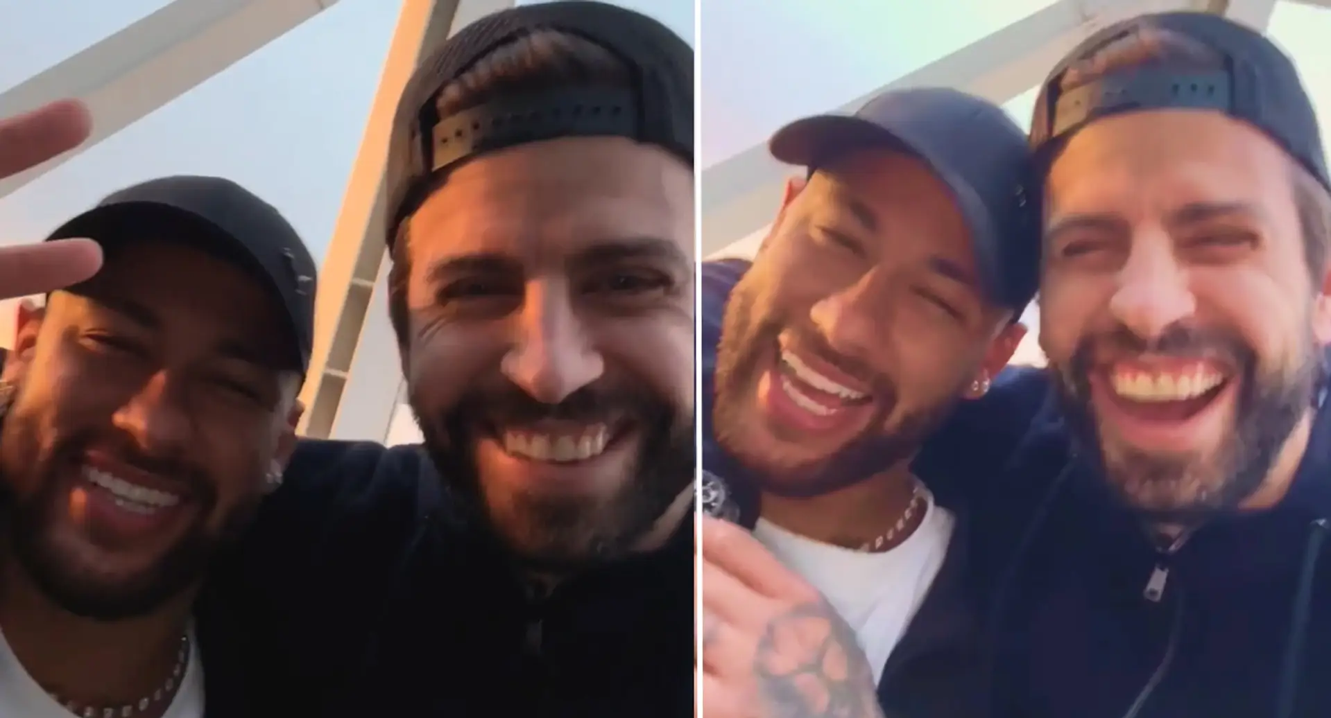 'Se queda': Gerard Pique reunites with Neymar to recreate viral 2017 pic