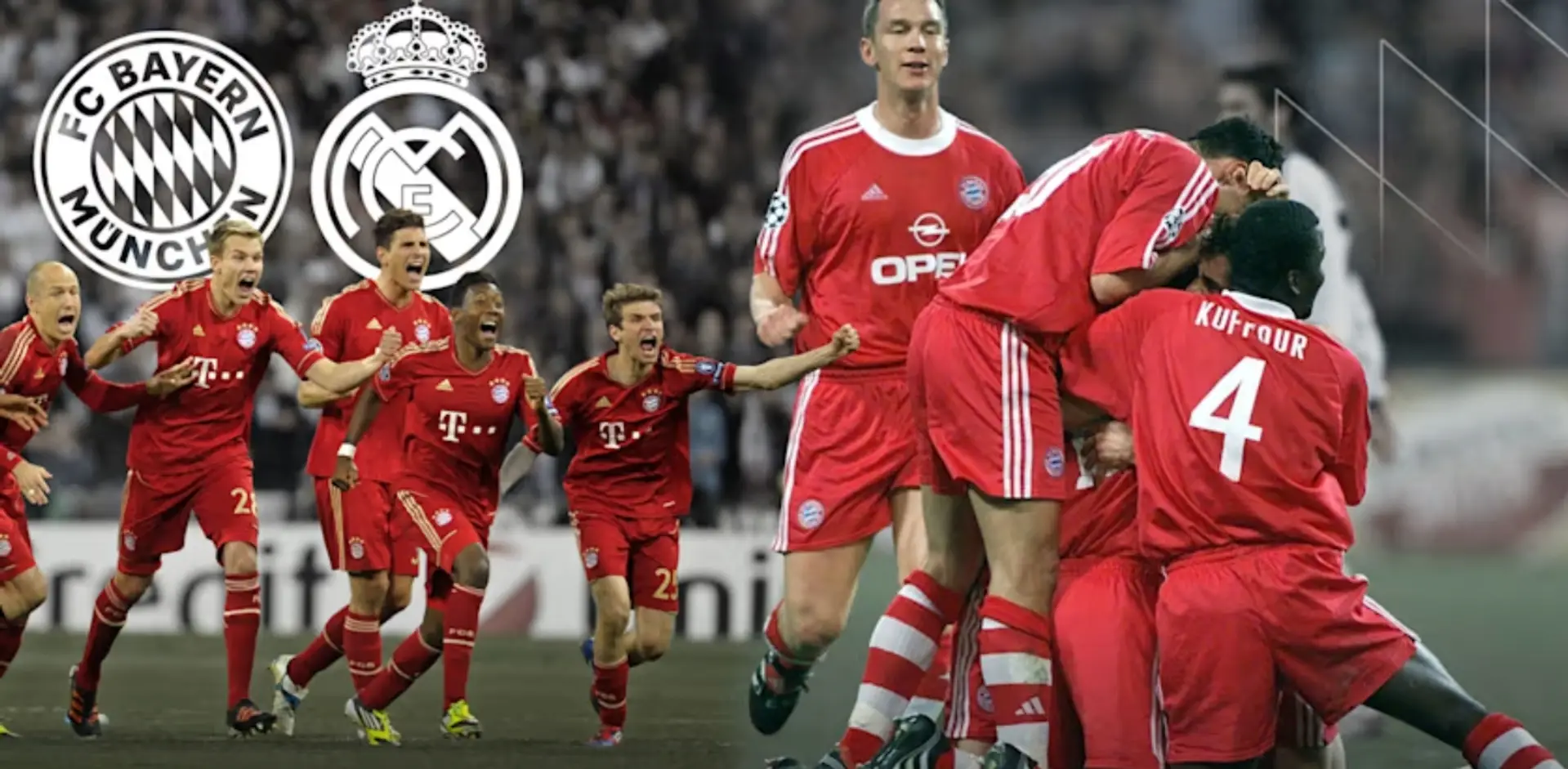 Sechs unvergessliche Duelle zwischen dem FC Bayern und Real Madrid in voller Länge