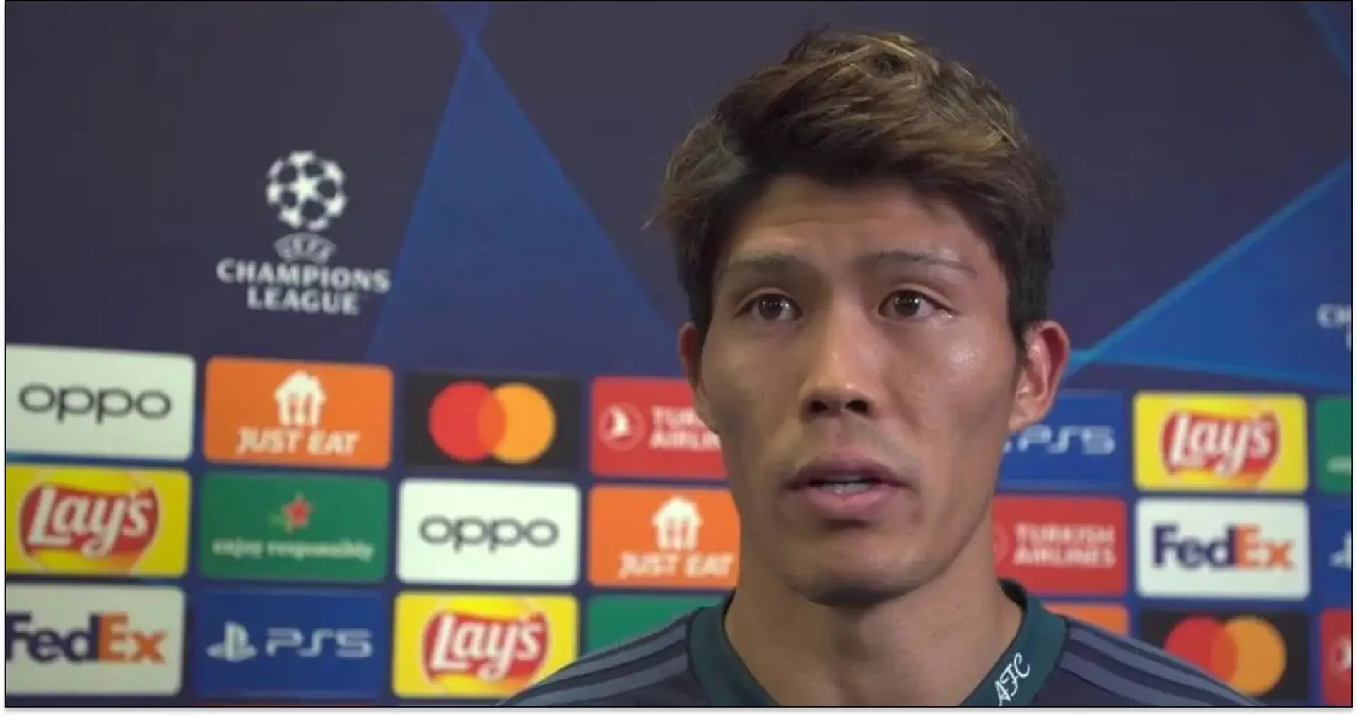 'He told me': Tomiyasu reveals what Lens keeper told him after he missed that chance