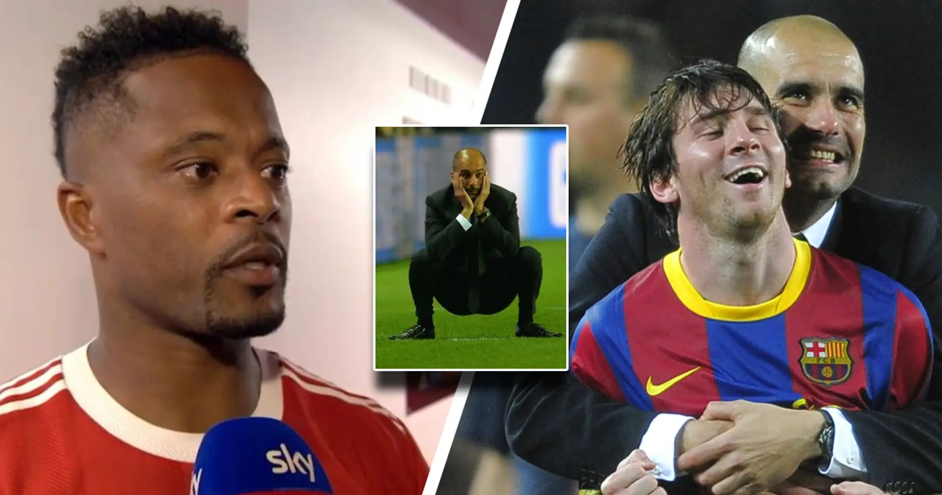 "Er hat die Champions League gewonnen, weil er Messi hatte": Patrice Evras brutale Reaktion auf Pep Guardiolas Stichelei