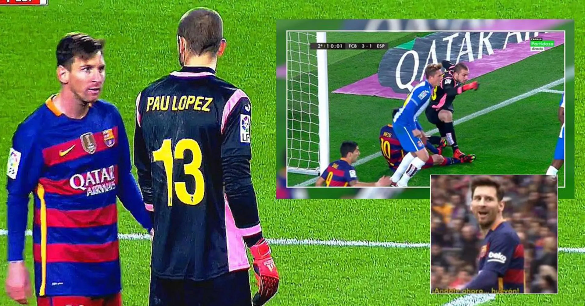 "Continua a camminare, idiota". Cosa è successo tra Lionel Messi e il portiere 21enne Pau Lopez 