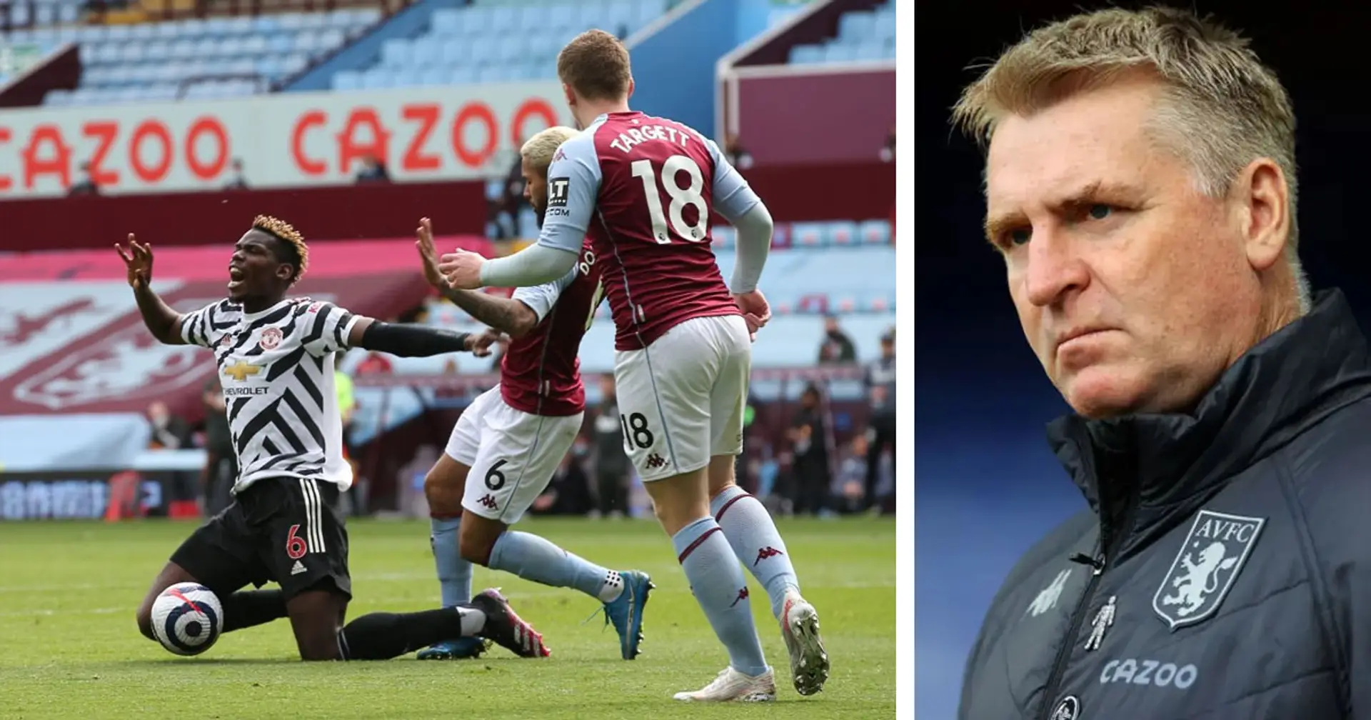 'It looked a pathetic decision to me': Villa boss Dean Smith rages at United penalty