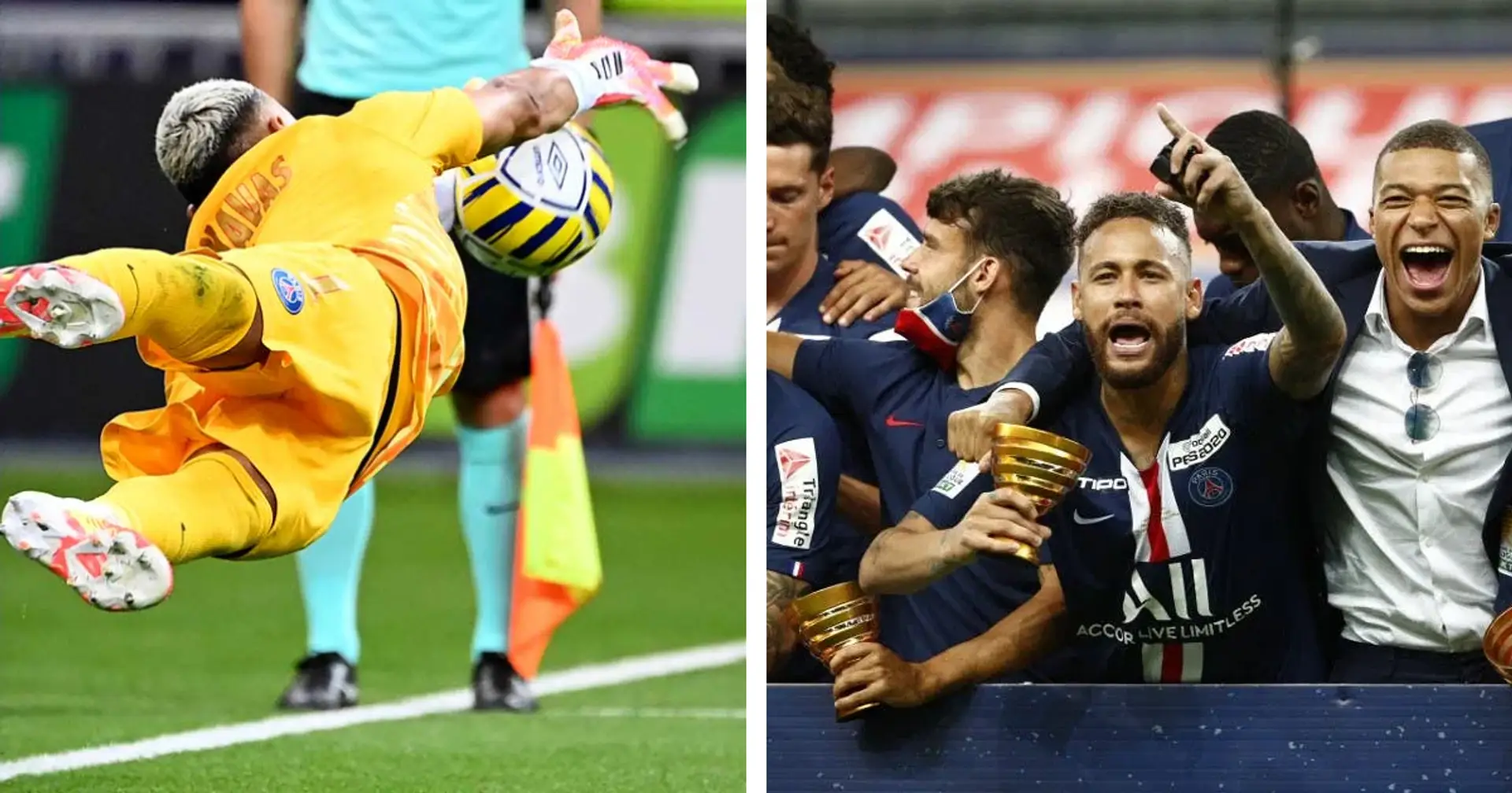 Keylor Navas completes stunning save to help PSG win French League Cup