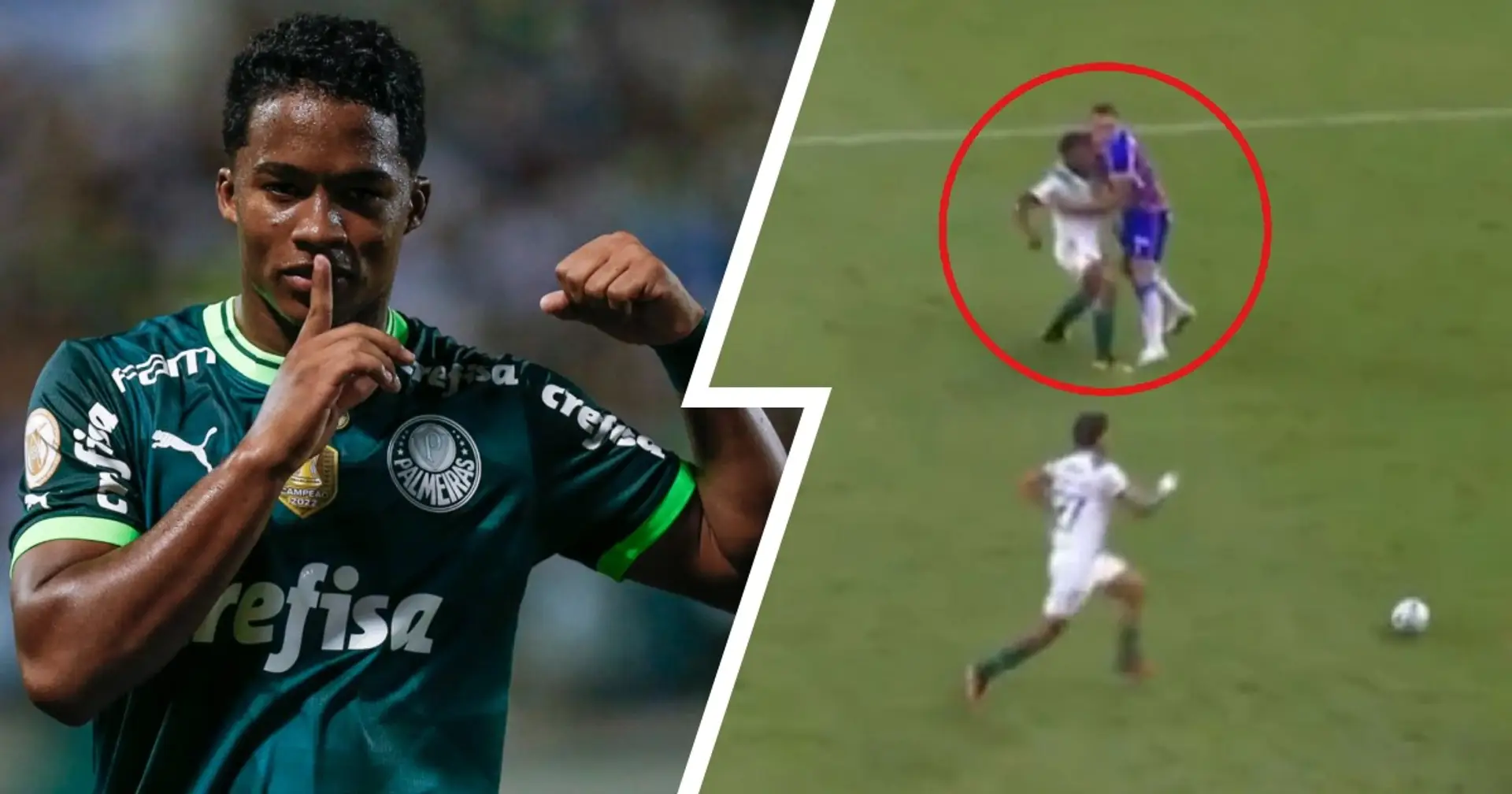 Endrick frappe son adversaire lors du match nul vs Palmeiras – prochaine action repérée