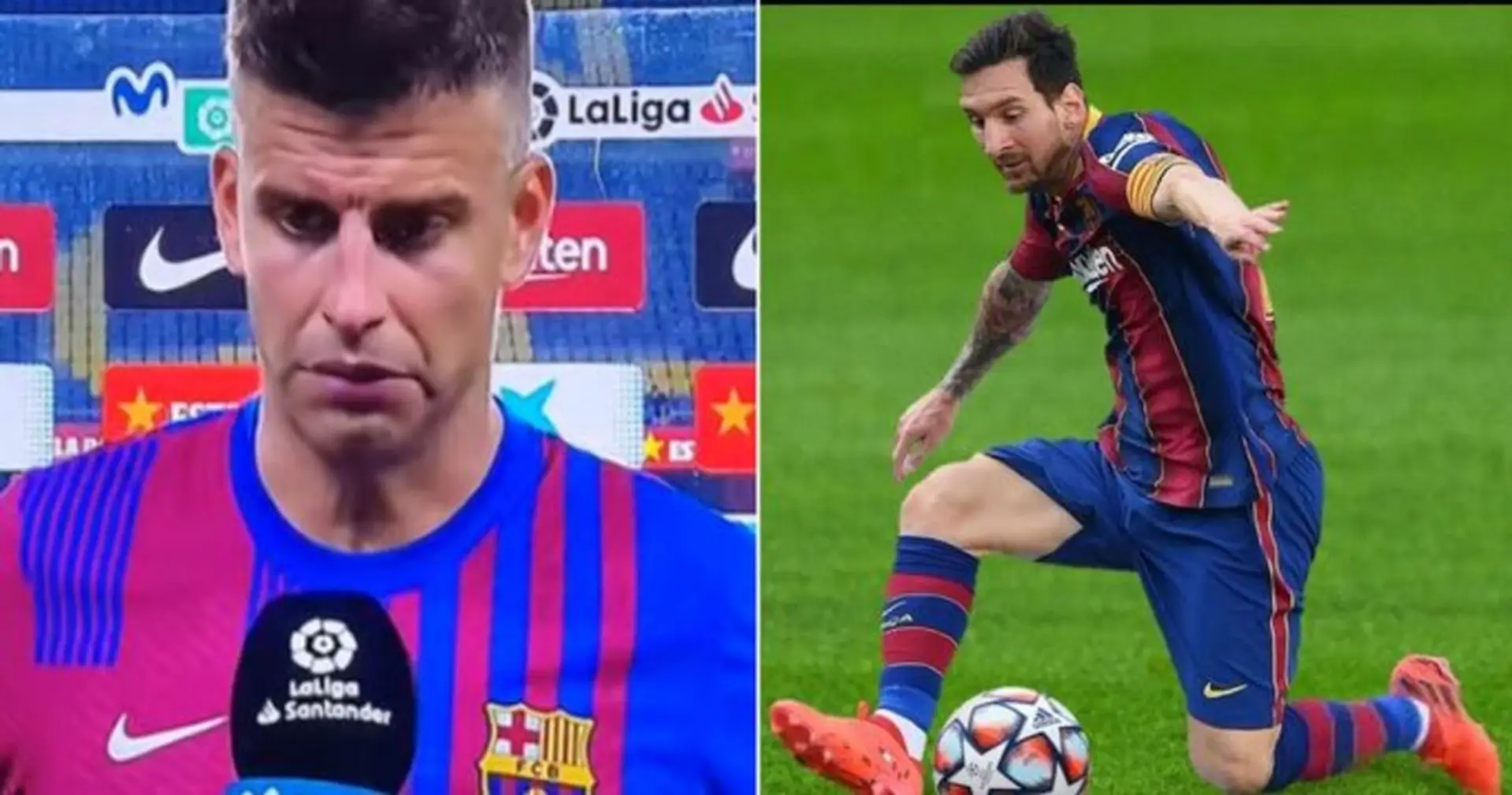 Piqué nombra a un joven jugador que tiene un estilo de regate 'muy similar' a Leo Messi