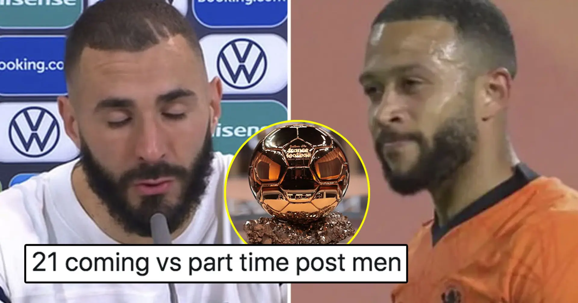 Depay beats Benzema in goals and assists, gets Ballon d'Or shouts by Barca fans – Madridista's reaction is pure gold
