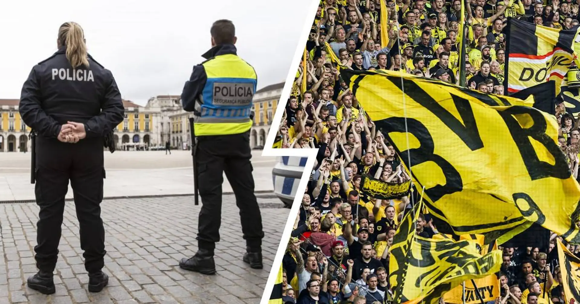 Unruhe in Lissabon: Es kam zur Schlägerei zwischen BVB-Fans und der Polizei