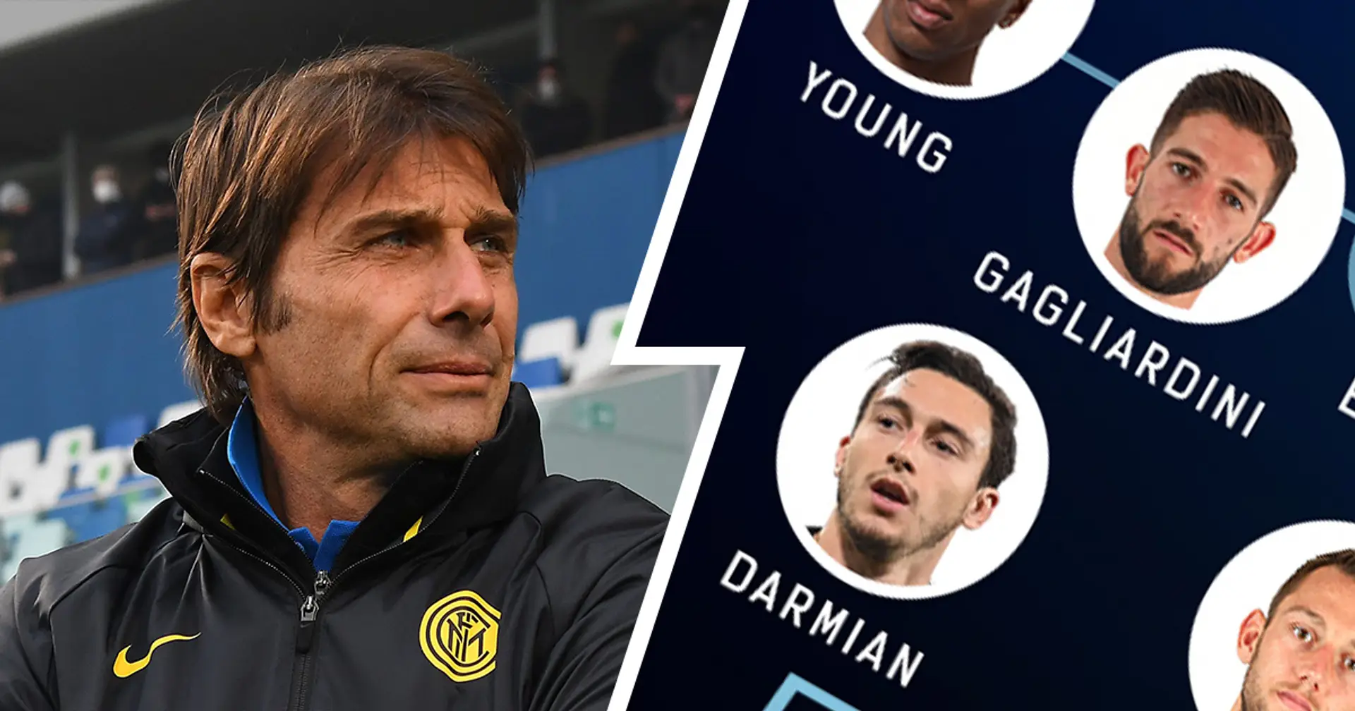 UFFICIALE | La formazione scelta da Conte contro il Sassuolo: Gagliardini e Young dal 1', Darmian c'è