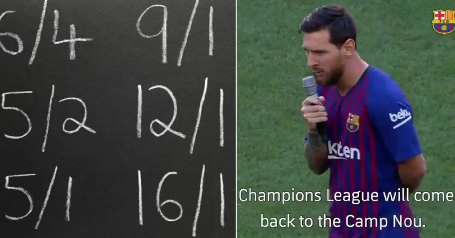 Latest odds of Messi staying at Barca revealed