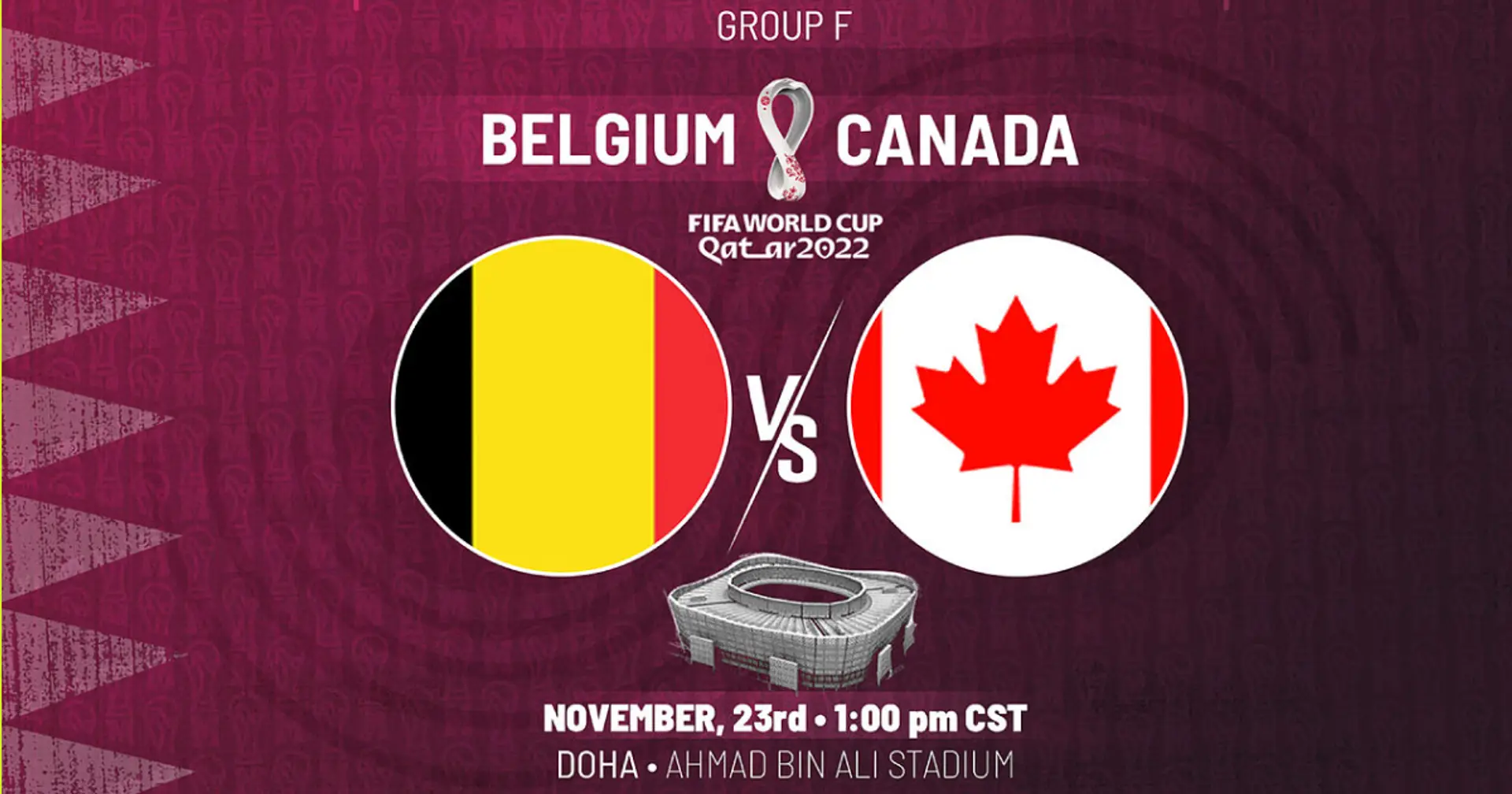Bélgica vs Canadá: se revelan las alineaciones oficiales de los equipos para el choque de la Copa del Mundo