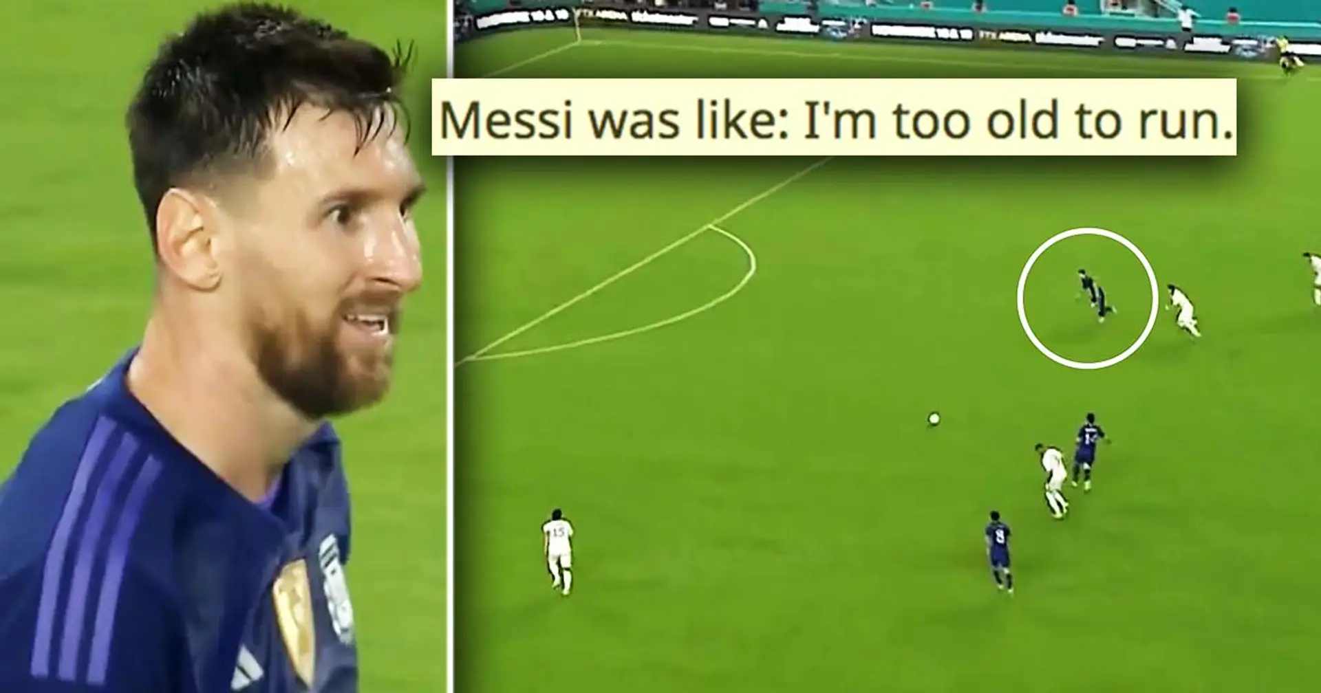 Messi scores outrageous goal for Argentina, fans wonder how it's possible