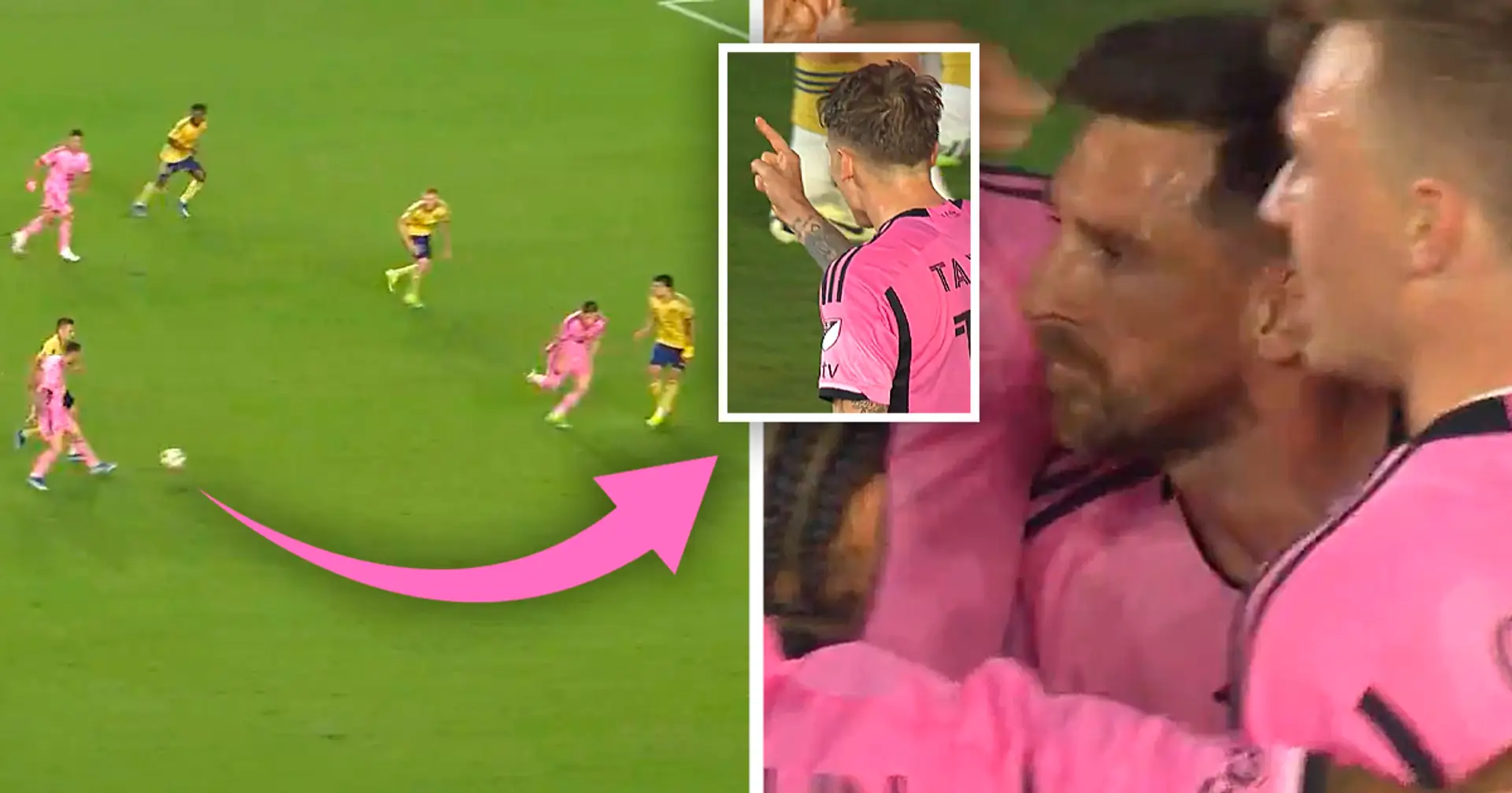 Messi brinda una delicada asistencia en el primer partido de la MLS del Inter Miami: su compañero está encantado