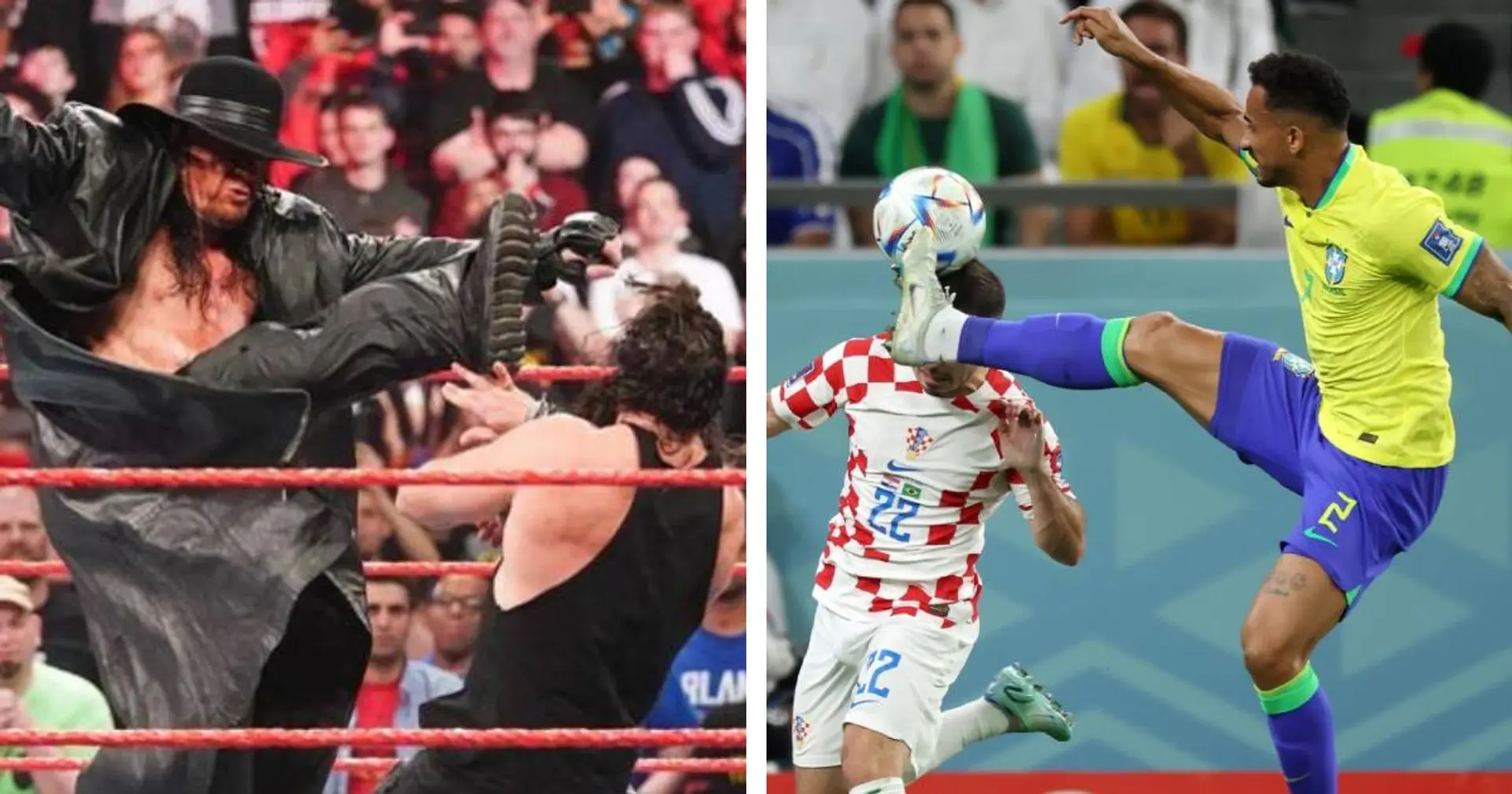 "Danilo versione WWE": l'intervento del difensore della Juve a Qatar 2022 scatena l'ironia dei tifosi