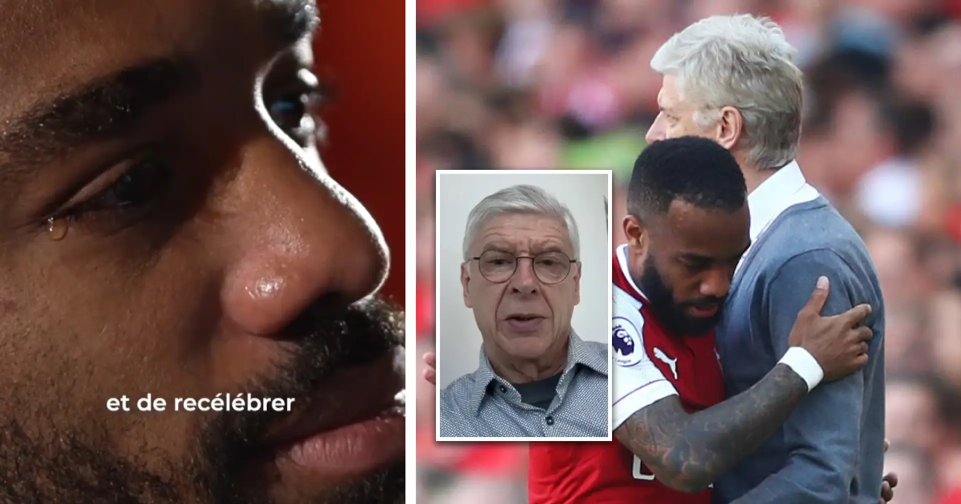Arsene Wenger's emotional tribute to Alexandre Lacazette brings the striker to tears