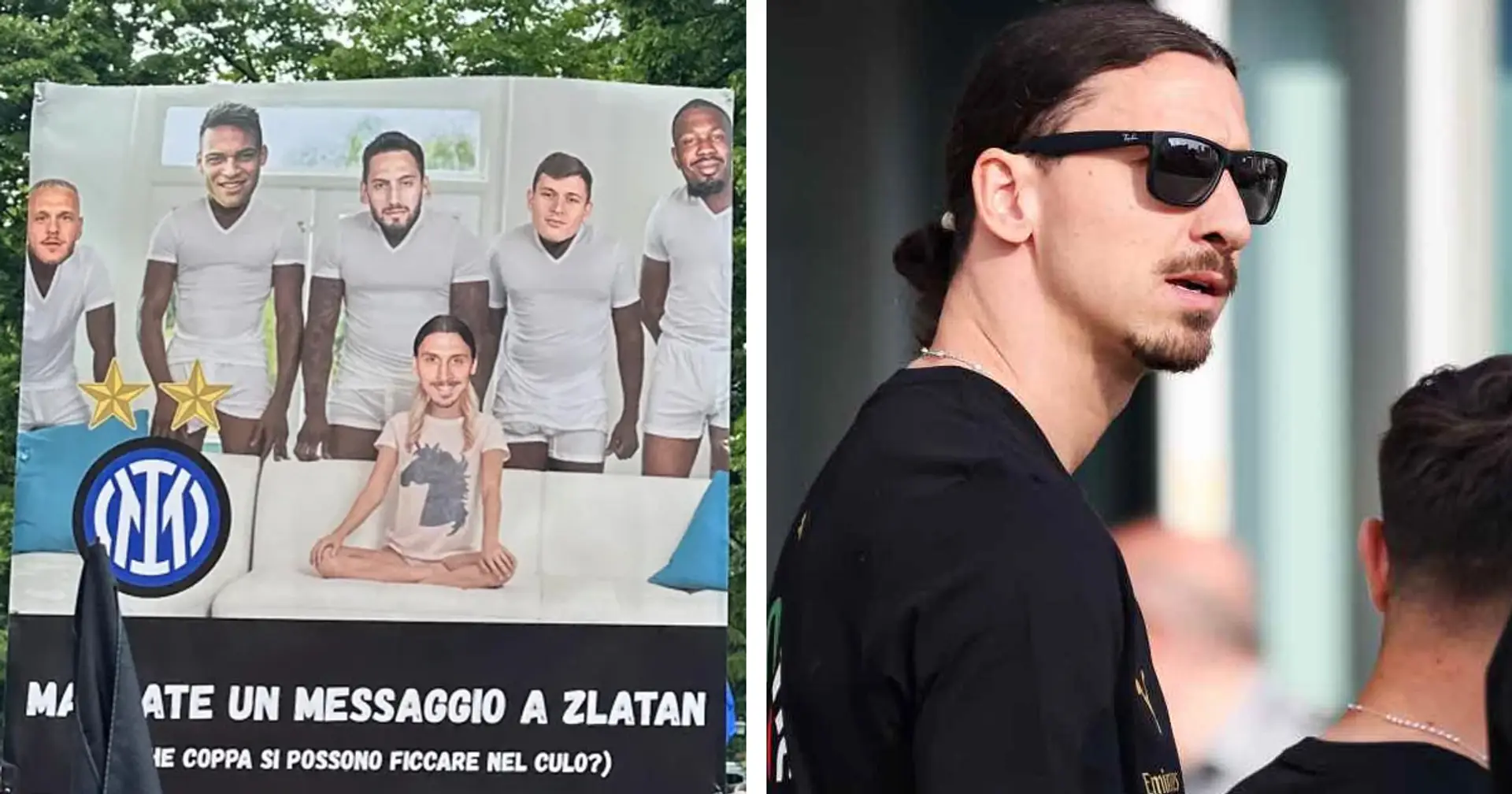 I tifosi dell'Inter "mandano un messaggio" a Zlatan dopo lo Scudetto: la vendetta è servita 