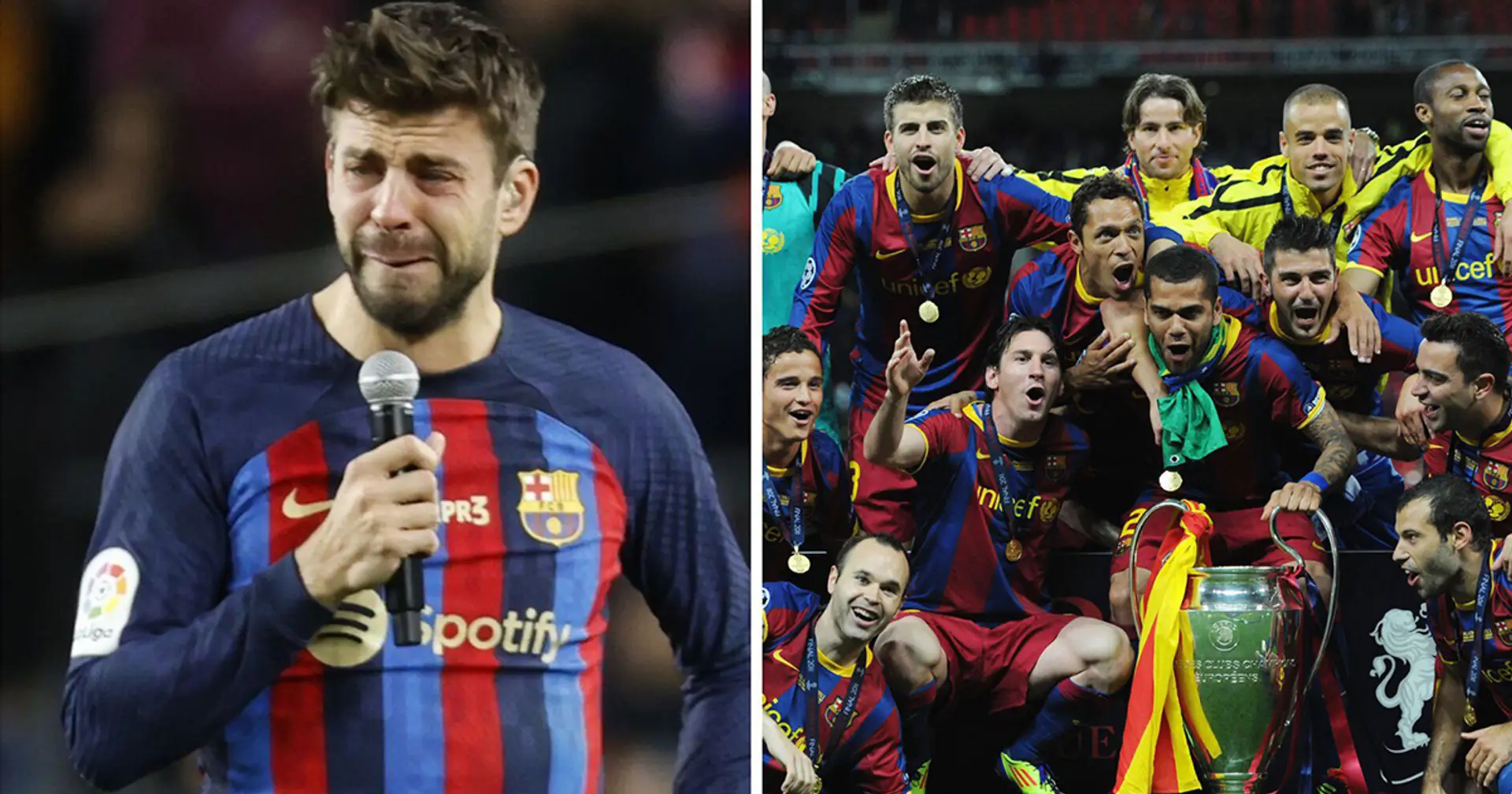 Fast die gesamte goldene Mannschaft von Barça verließ das Camp Nou unter Tränen. Erinnert ihr euch an den Einzigen, der nicht geweint hat?