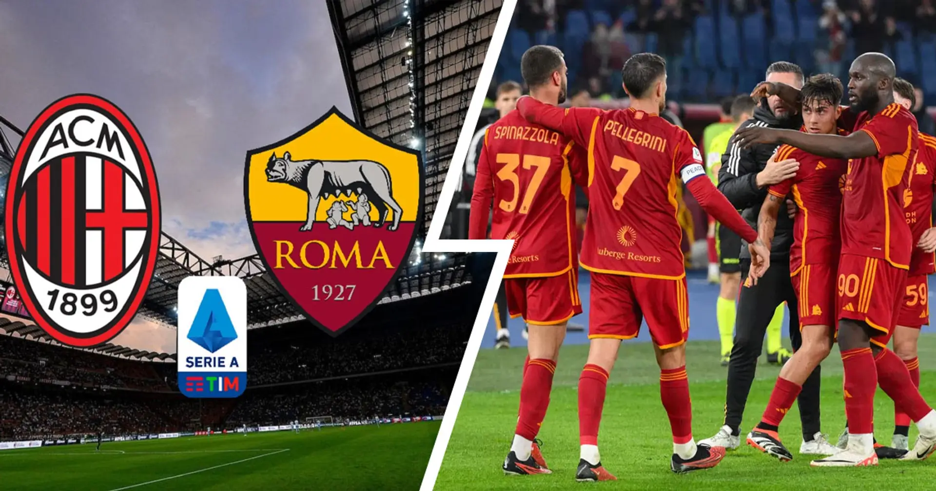 Brutte notizie per il Milan: la Roma recupera un titolarissimo per il big match del Meazza