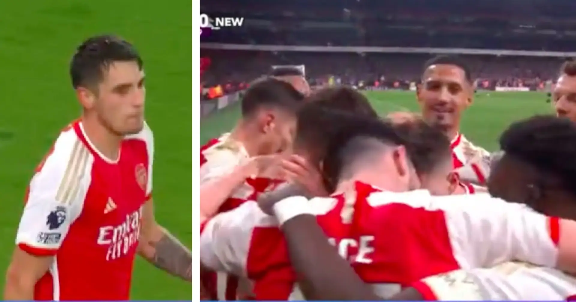 Kiwior scores rare goal for Arsenal - his teammates did something special 