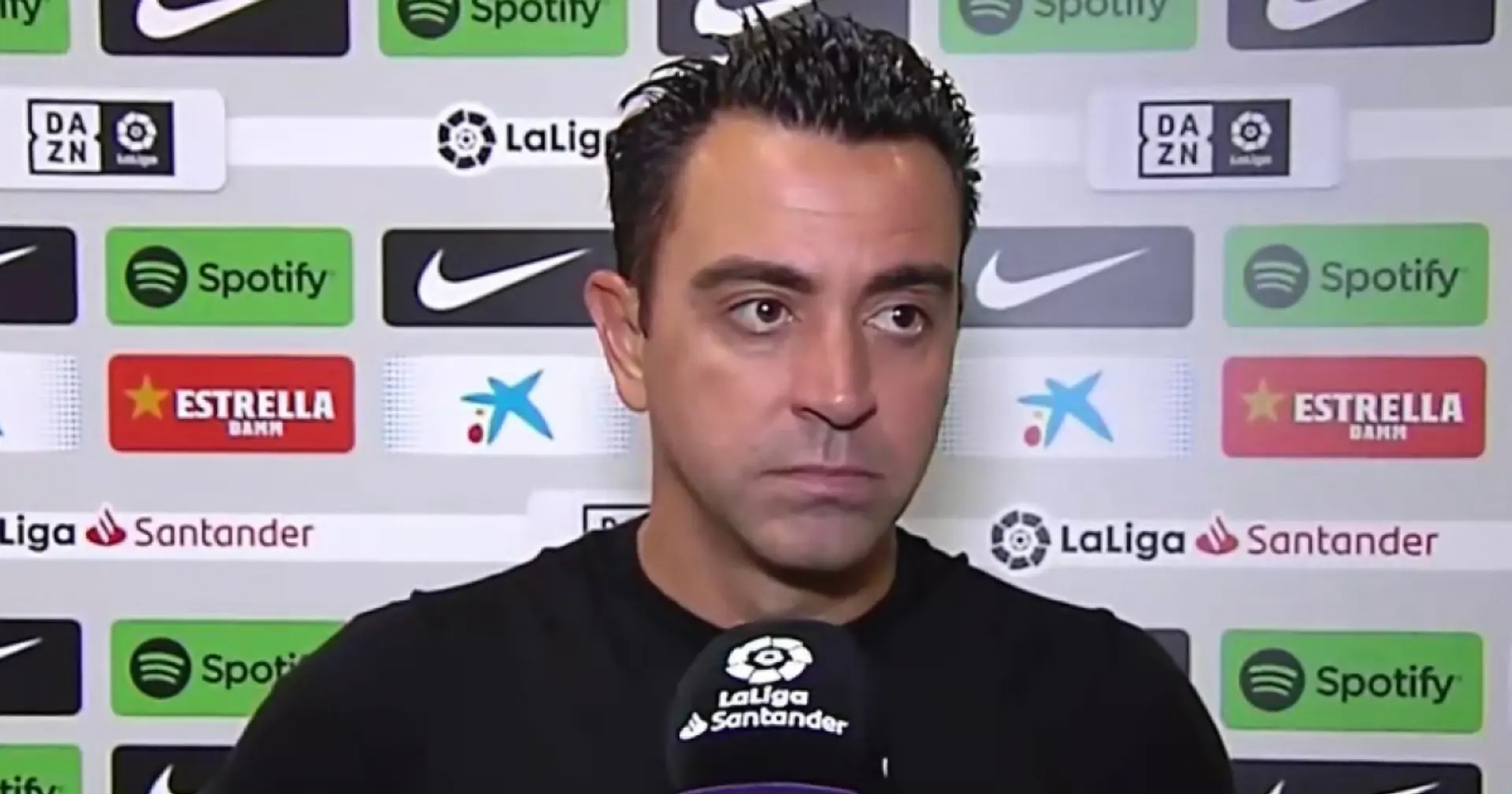 Xavi: 'No ha sido nuestro mejor partido. Lo sentimos'