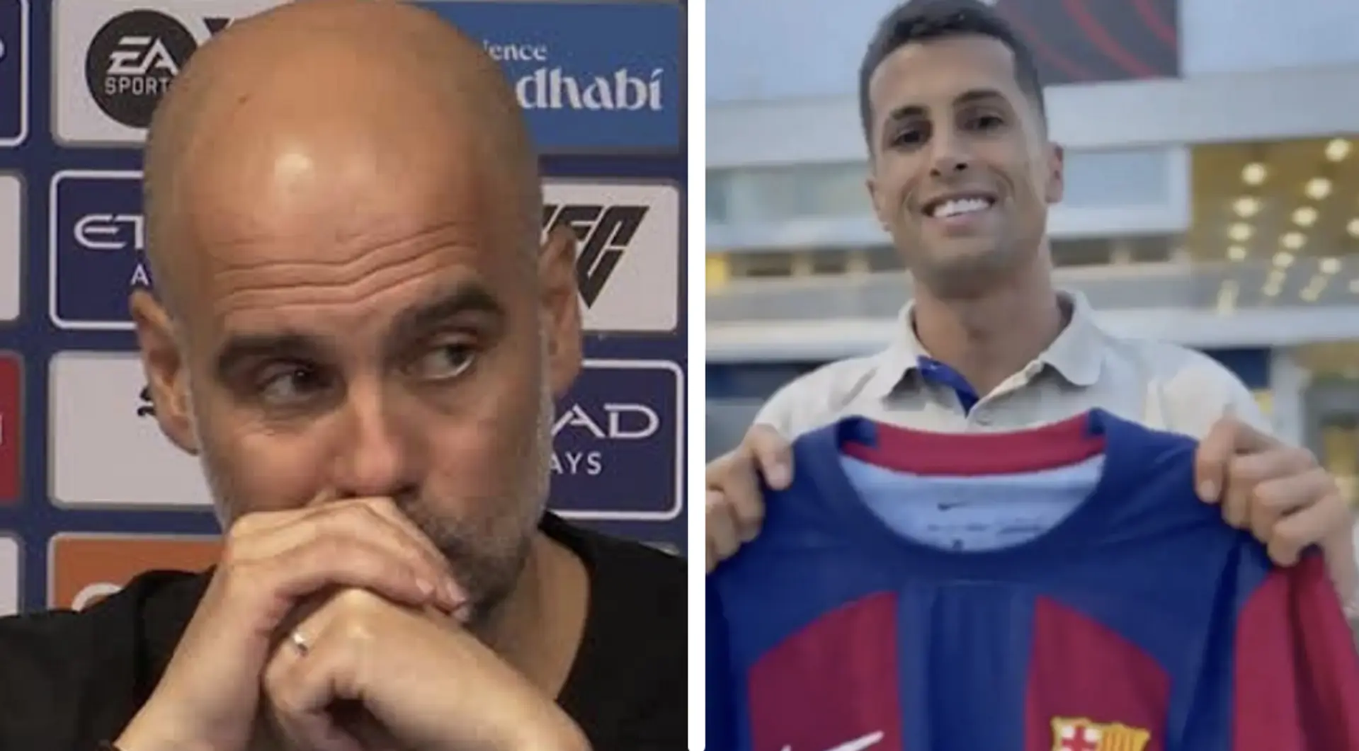Pep Guardiola's stance on potential Cancelo sale to Barca revealed