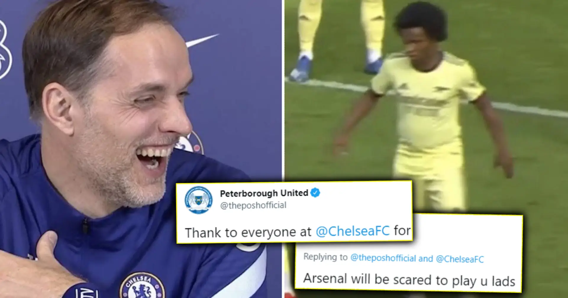 'You're bigger than Arsenal': Peterborough thank Chelsea after friendly loss, Blues respond perfectly