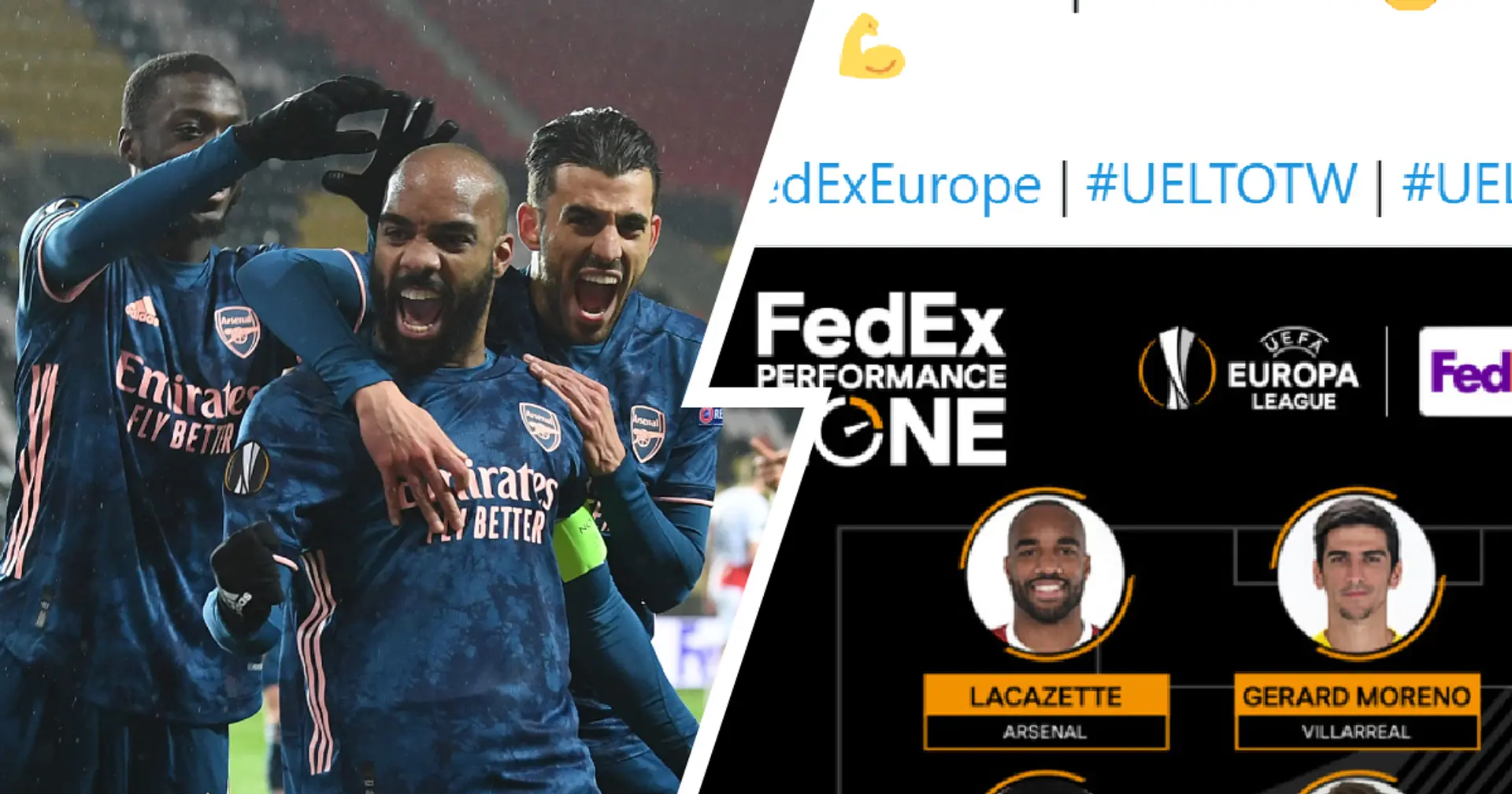Nico-Laca-Saka going strong: 5 Arsenal players named in Europa League Team of the Week