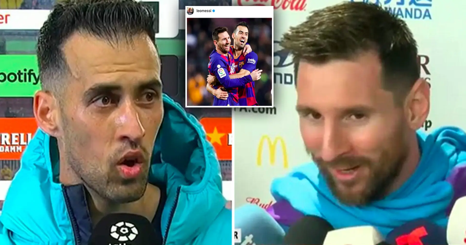 '5 como jugador, 10 como persona': Messi envía un emotivo mensaje de despedida a Busquets