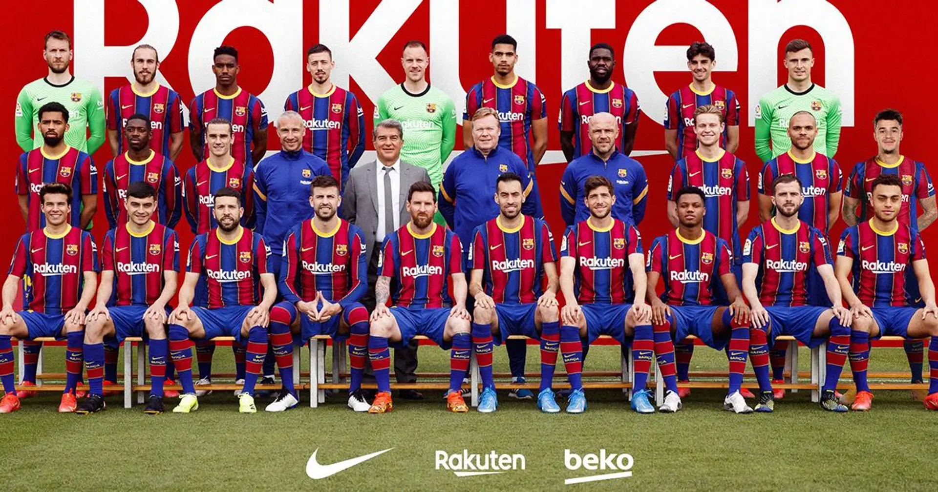Avec Mr Laporta : Barcelone dévoile la photo officielle de l'équipe de 2020/21