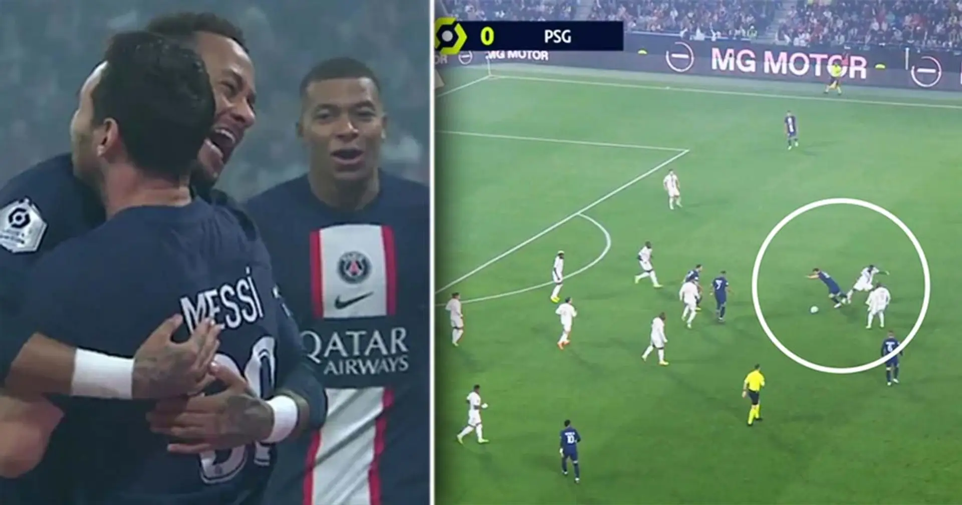 Messi scores fantastic match winner v Lyon, shows special chemistry with Neymar again