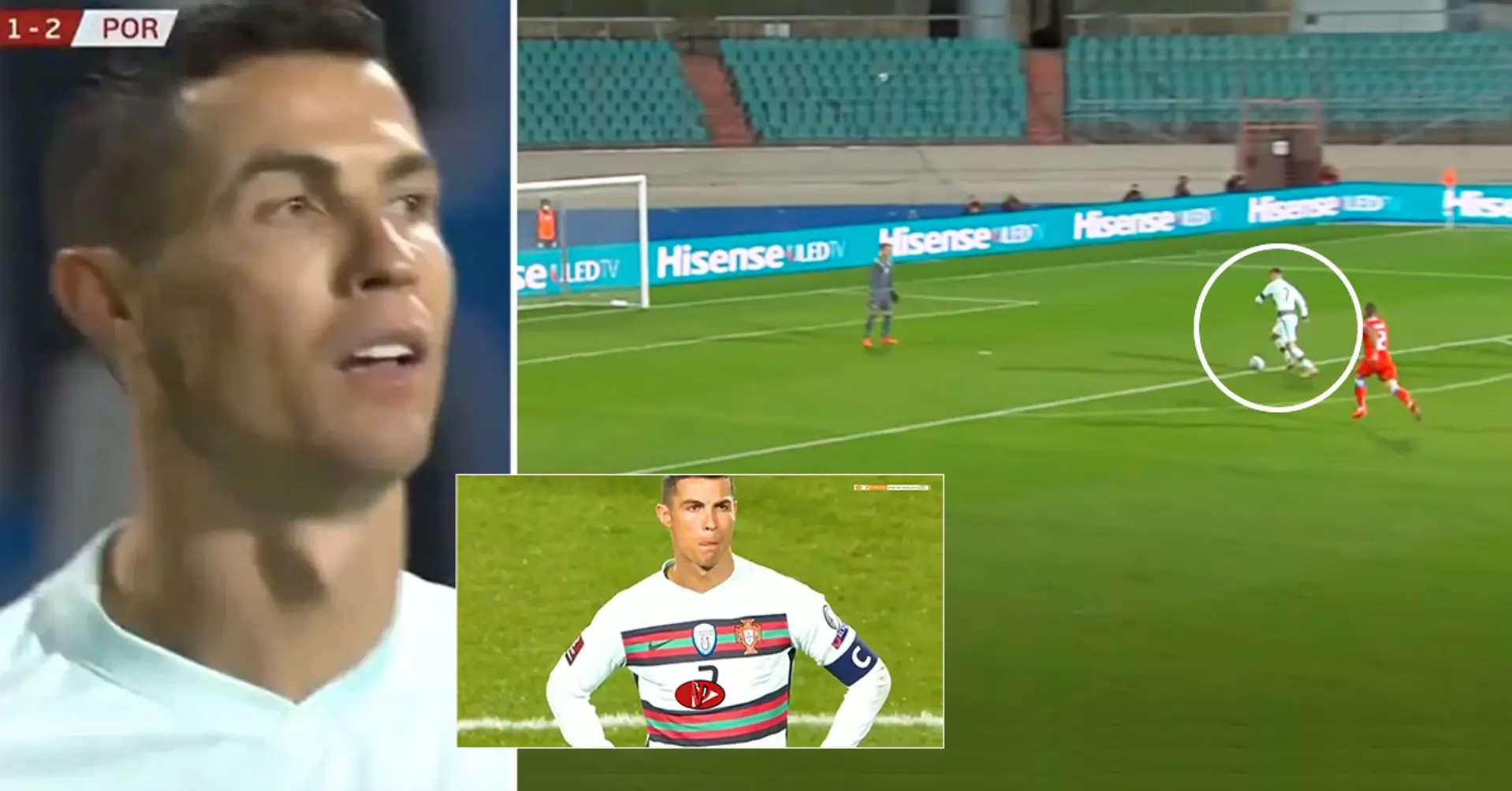 Cristiano Ronaldo misses incredible 1-on-1 chance against Luxembourg, goalkeeper doesn't even try
