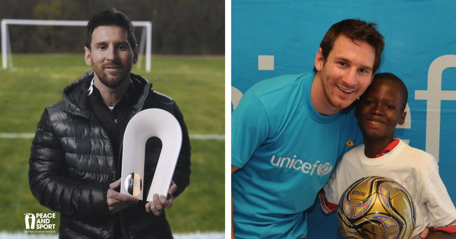 Champion for Peace, UNICEF Goodwill Ambassador and more: 5 off-the-pitch awards and distinctions Leo Messi has