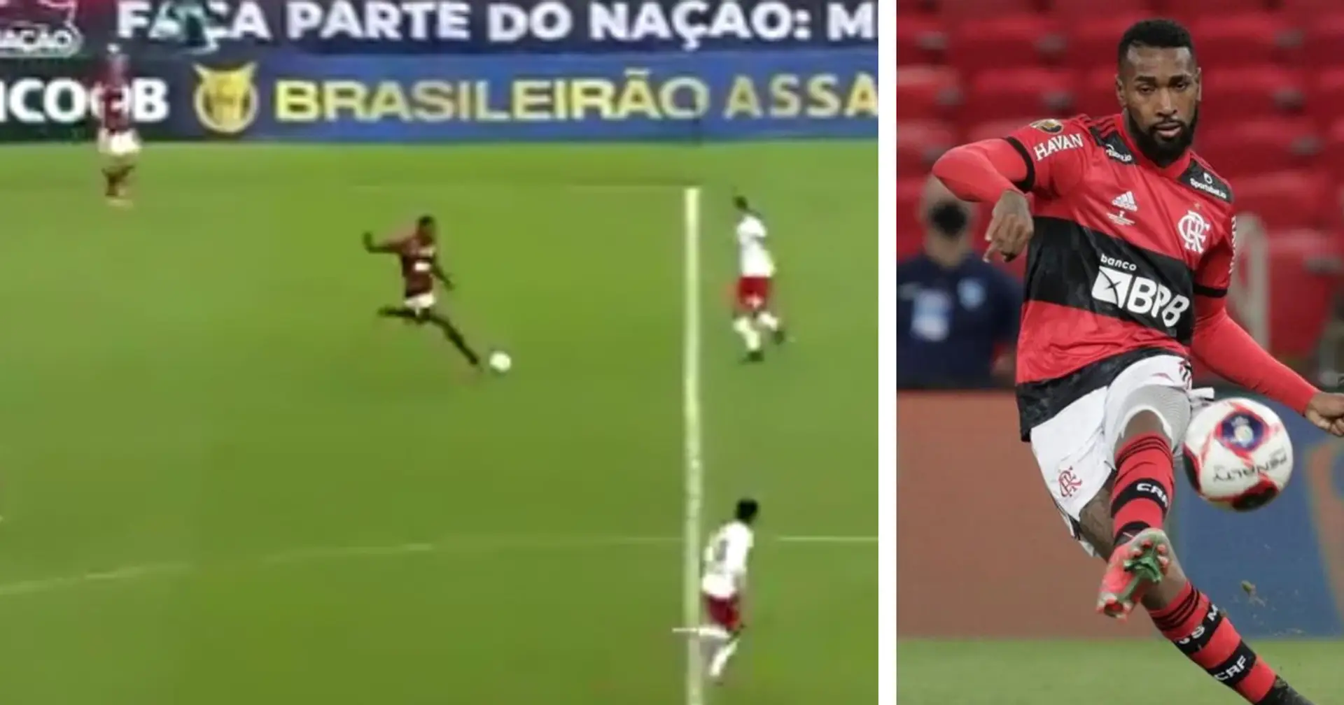 Gerson réalise une excellente transversale qui amène à un but magnifique de Flamengo
