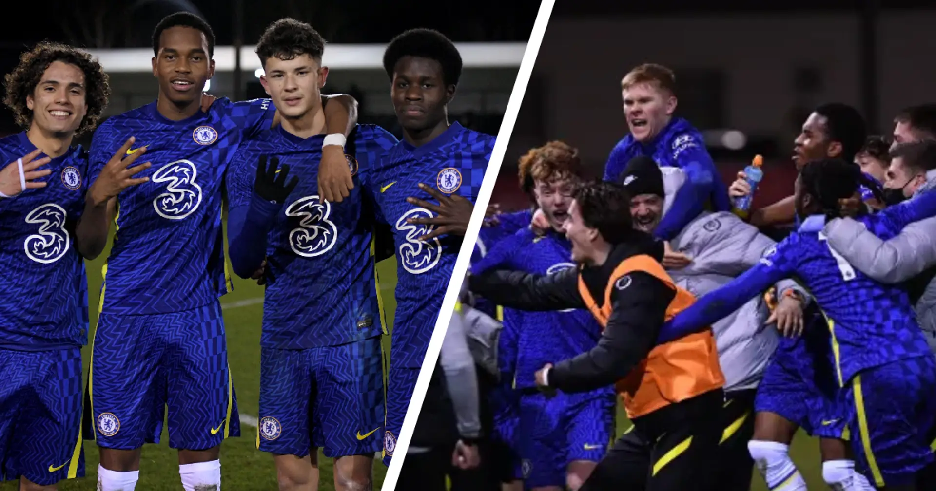 Chelsea youngsters score 4 goals in 20 minutes to come back from 3-0 down and beat Liverpool in FA Youth Cup