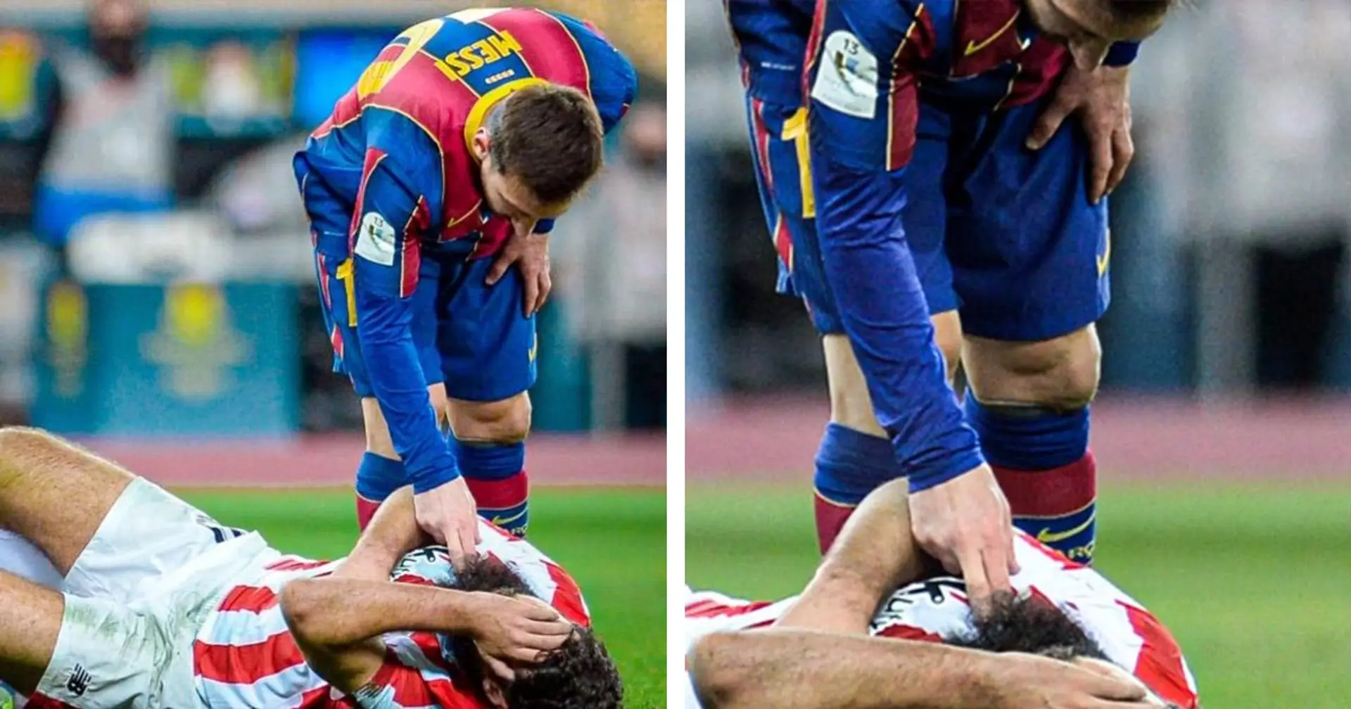 Les fans sont convaincu que Messi a sarcastiquement vérifié le pouls de Villalibre après avoir mis un coup à l'attaquant de Bilbao en finale de la Super Coupe