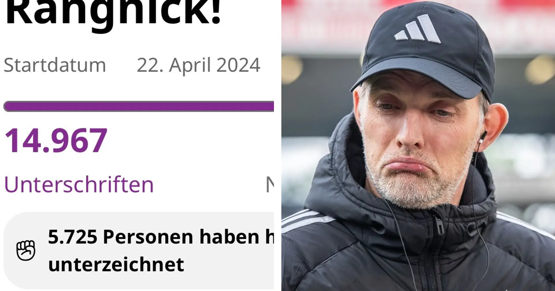 Bayern-Fans haben bereits 15.000 Unterschriften für Tuchels Verbleib gesammelt
