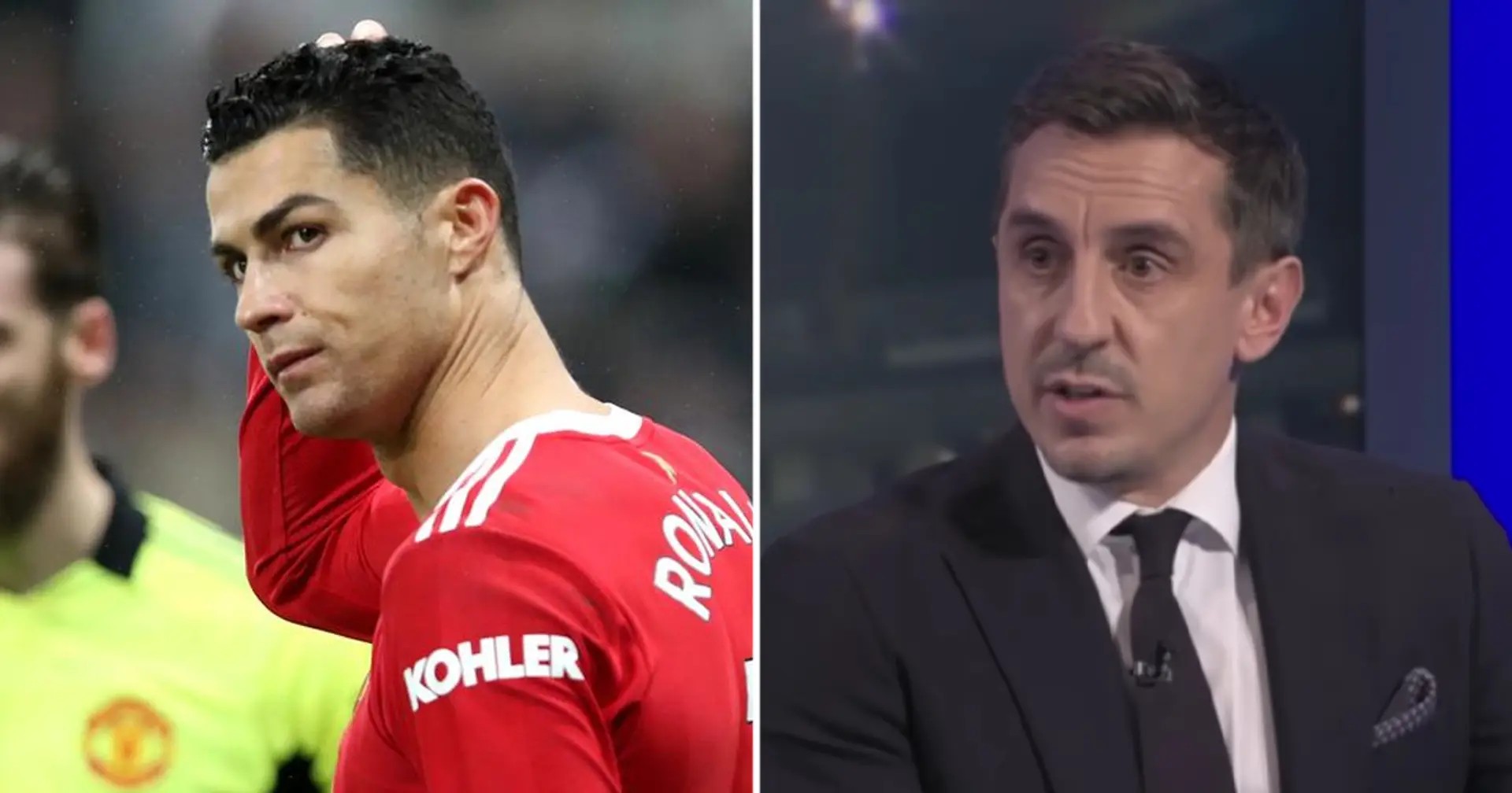 'I love that lad but I'm not having that': Neville hits out at Ronaldo for snubbing United fans after Newcastle draw