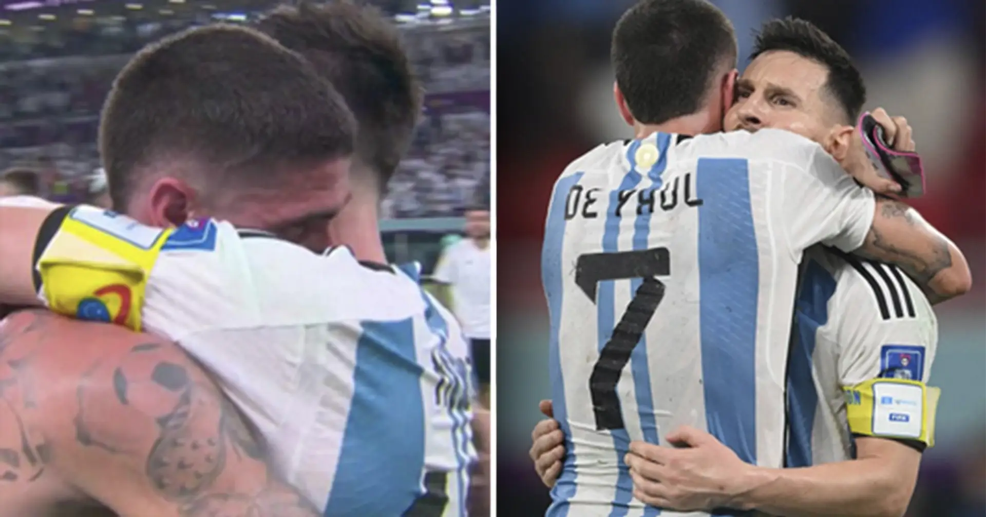 "Il a attendu que tout le monde parte juste pour le serrer dans ses bras": les nouvelles photos de Messi et De Paul deviennent virales