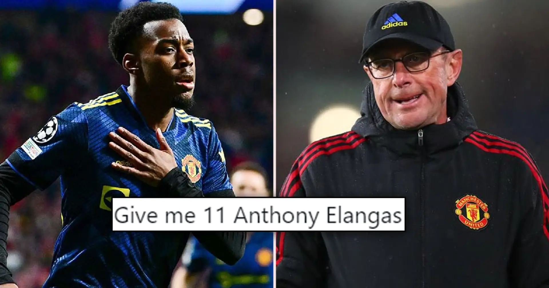 'Give me 11 Elangas and I'll bring you a league title': Fan hails Anthony after Rangnick urges players to treat him as role model