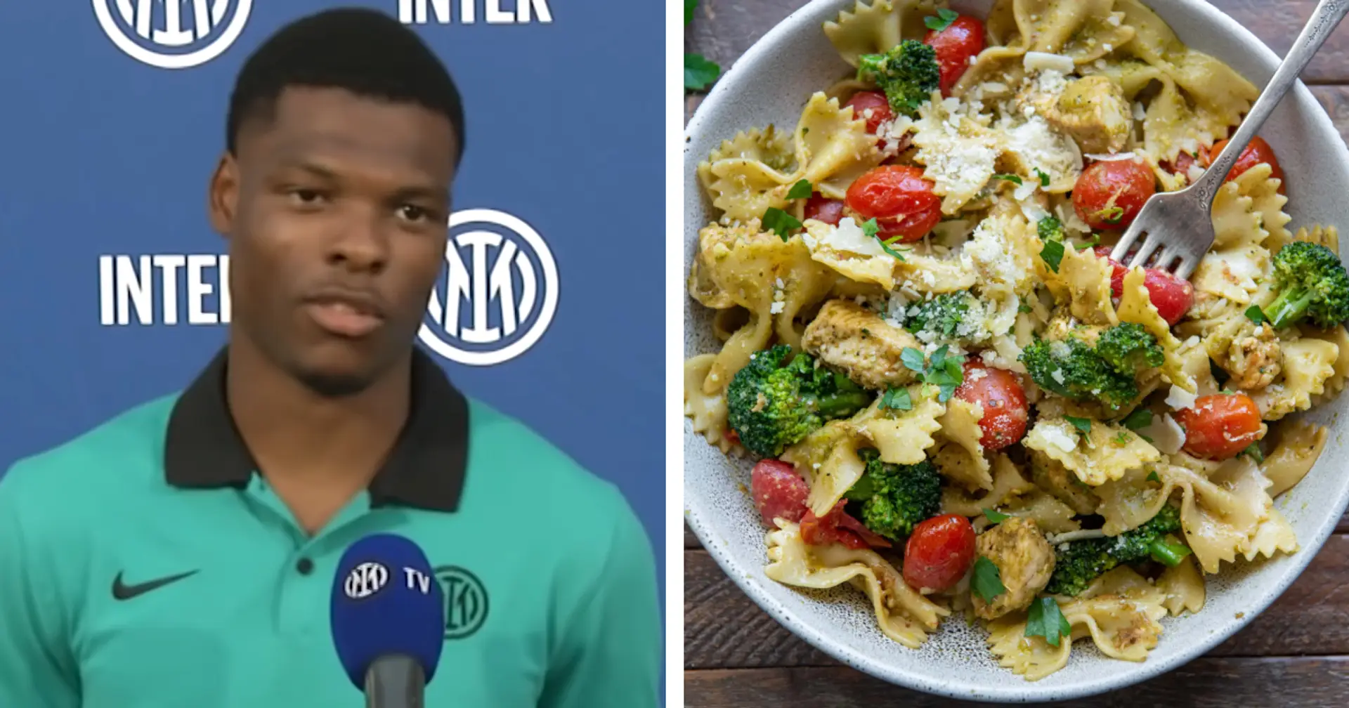 Dumfries enthüllt die Wut seiner Teamkollegen von Inter Mailand, weil er Hühnchen über Pesto-Nudeln gibt