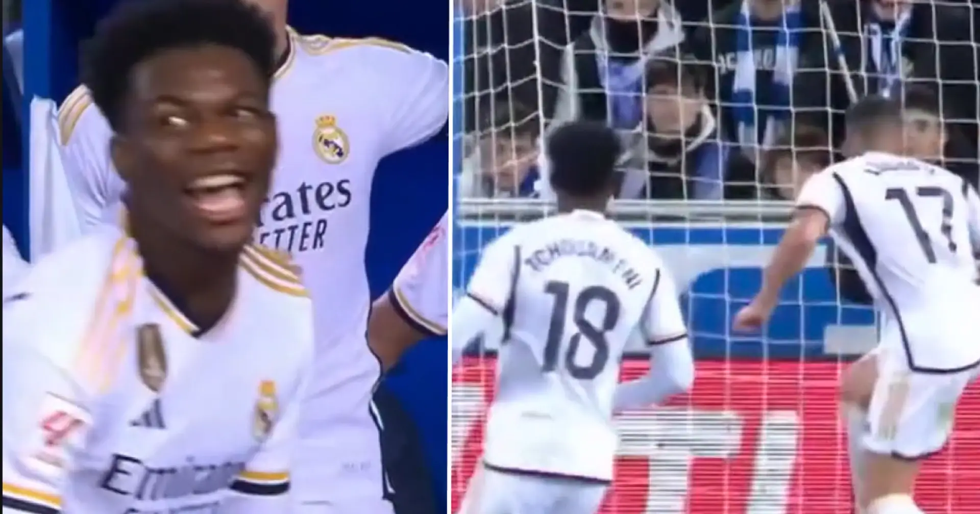 Tchouameni shares video proving his HUGE role in Vazquez winner at Alaves