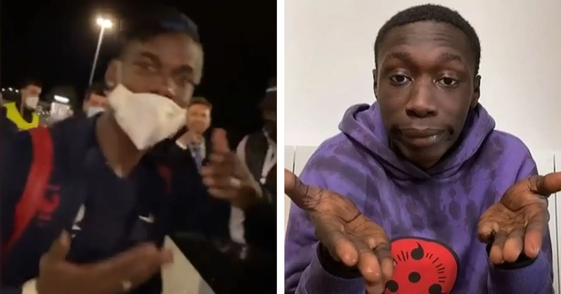 Pogba shares hilarious interaction with Tiktok star Khaby after France win (video)