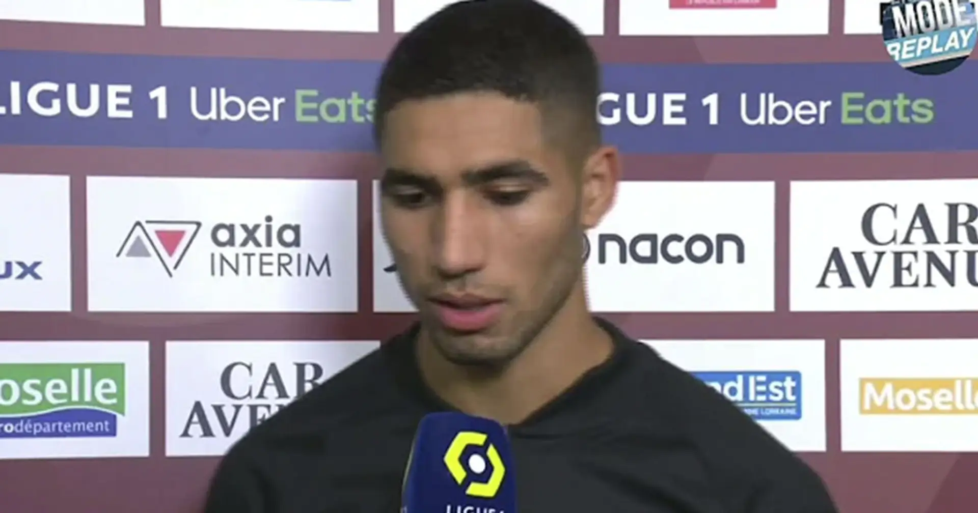 'I haven't had the opportunity to succeed there': Hakimi breaks silence on Real Madrid links