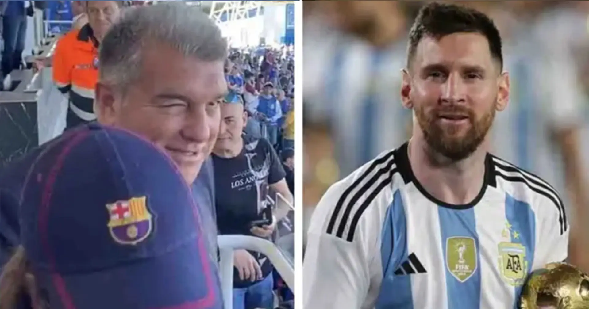 Laporta saß während des Spiels gegen Getafe neben den Fans auf der Tribüne. Ein Anhänger fragte den Präsidenten nach Messi und erhielt eine unerwartete Antwort 