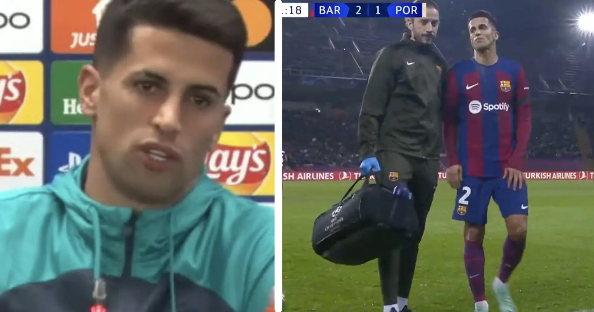 Joao Cancelo opens up on his injury ahead of Atletico Madrid clash