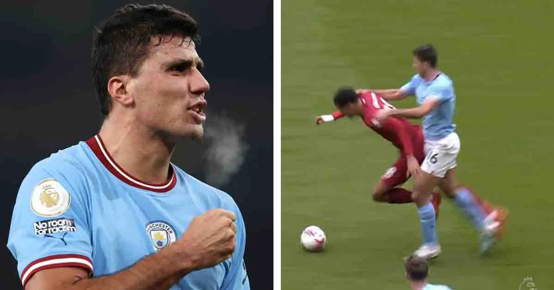 '20 white bald men from Manchester sitting at Stockley Park': Arsenal fans fume on one moment involving Rodri in Liverpool win