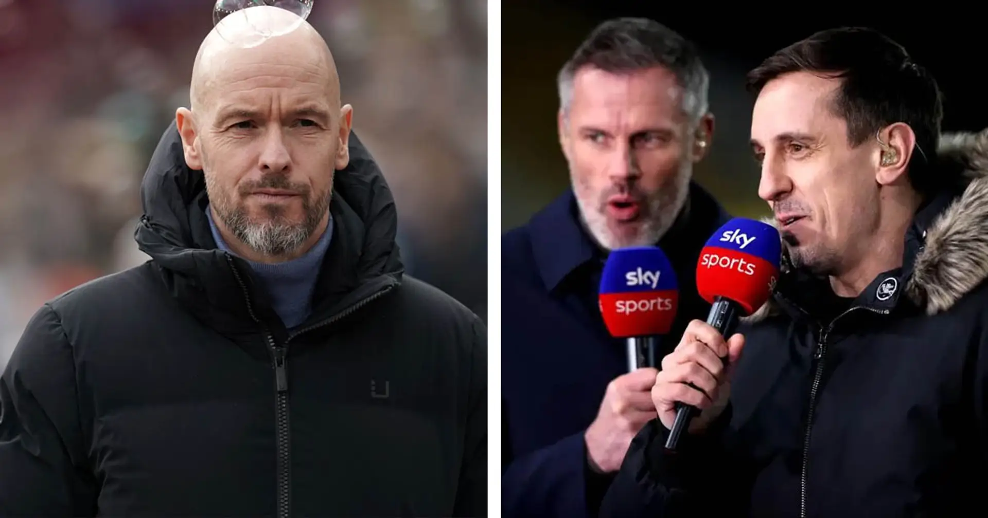 'Give it to Gary': Jamie Carragher mocks Ten Hag's shocking 23/24 record with Man United