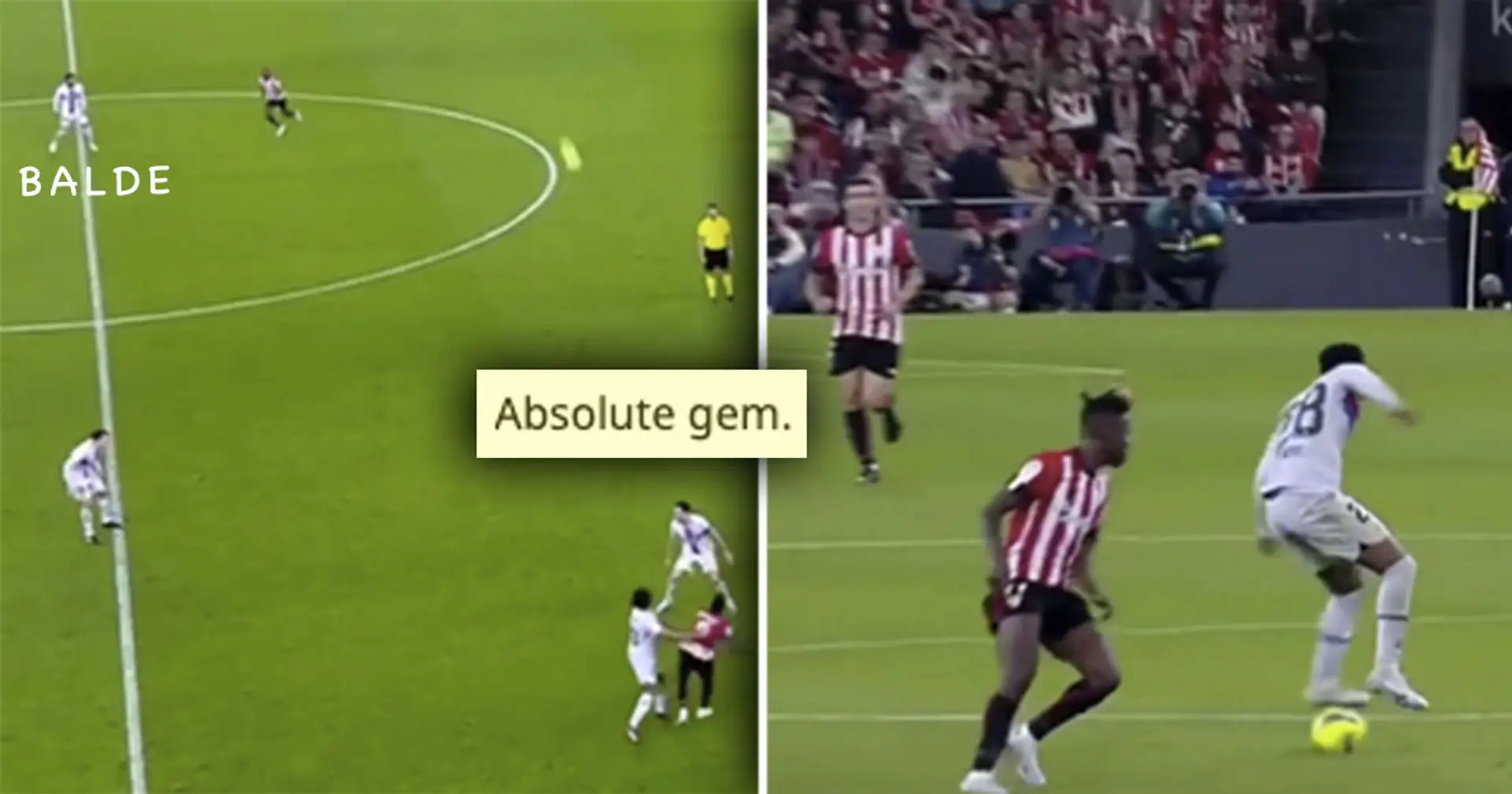 'Some players would break ankles doing that': One Balde episode from Bilbao win goes viral