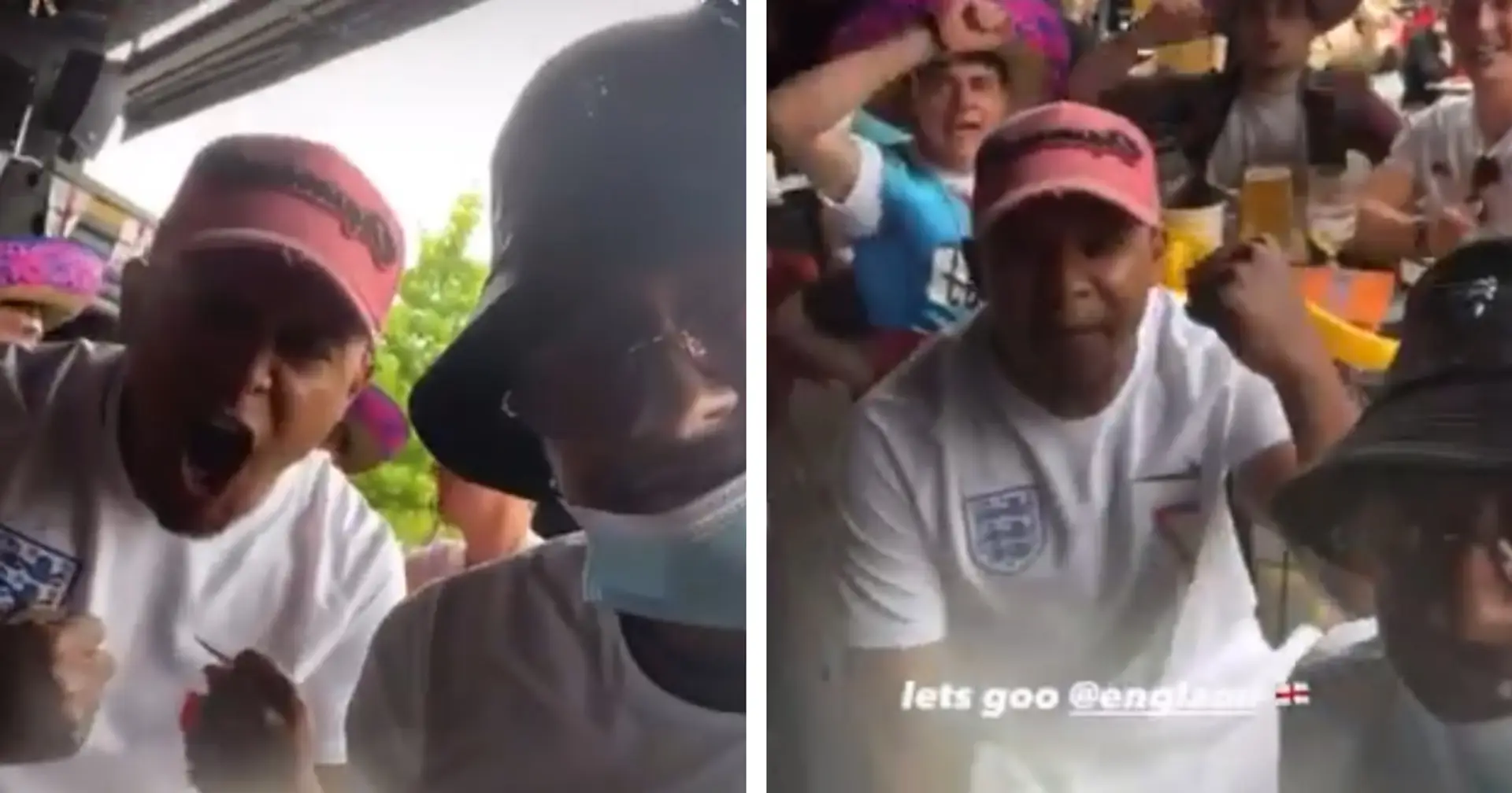 Jesse Lingard spotted enjoying a beer with England fans during Euros opener with Croatia 